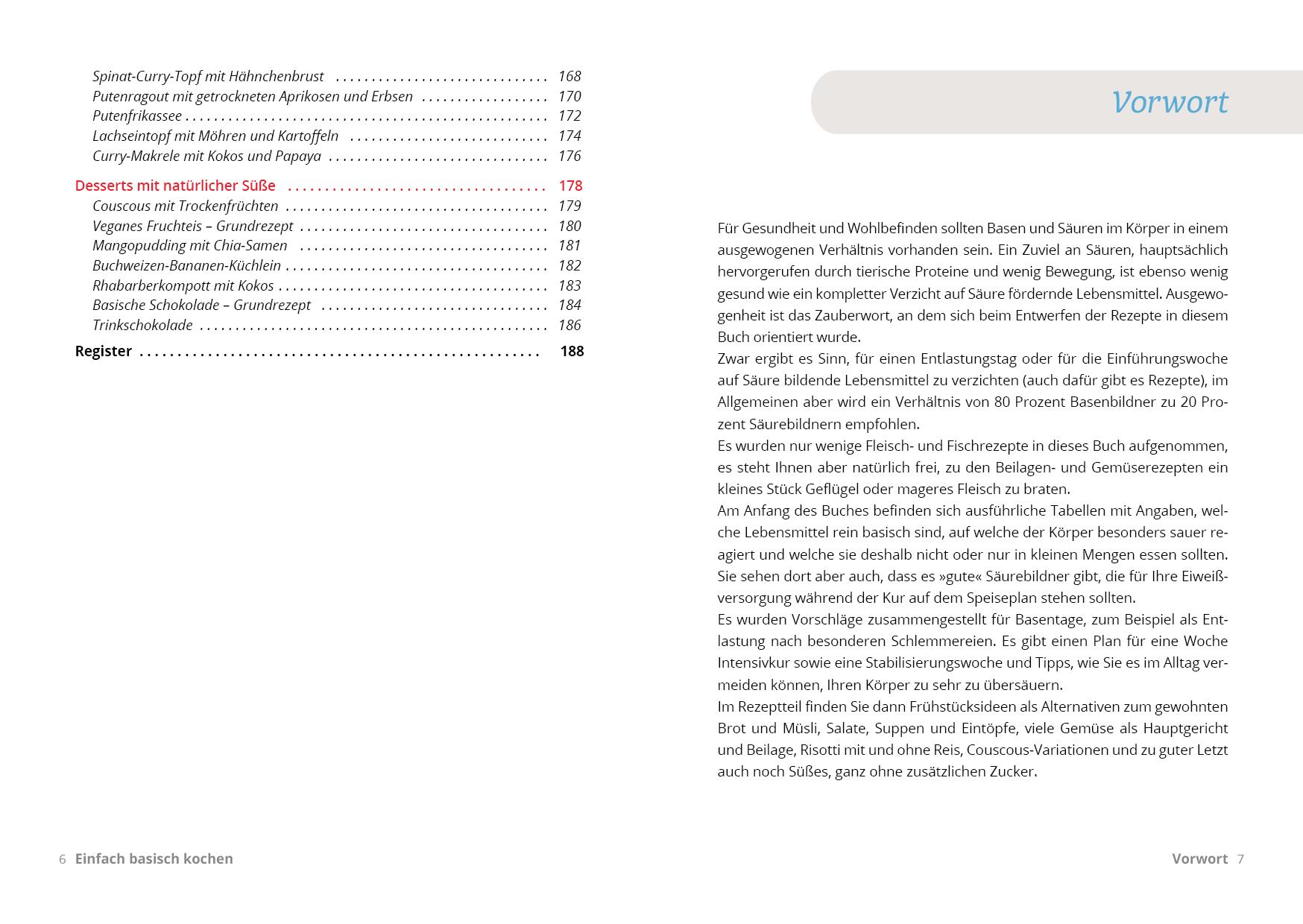 Beispielinhalt (Bild) Einfach basisch kochen