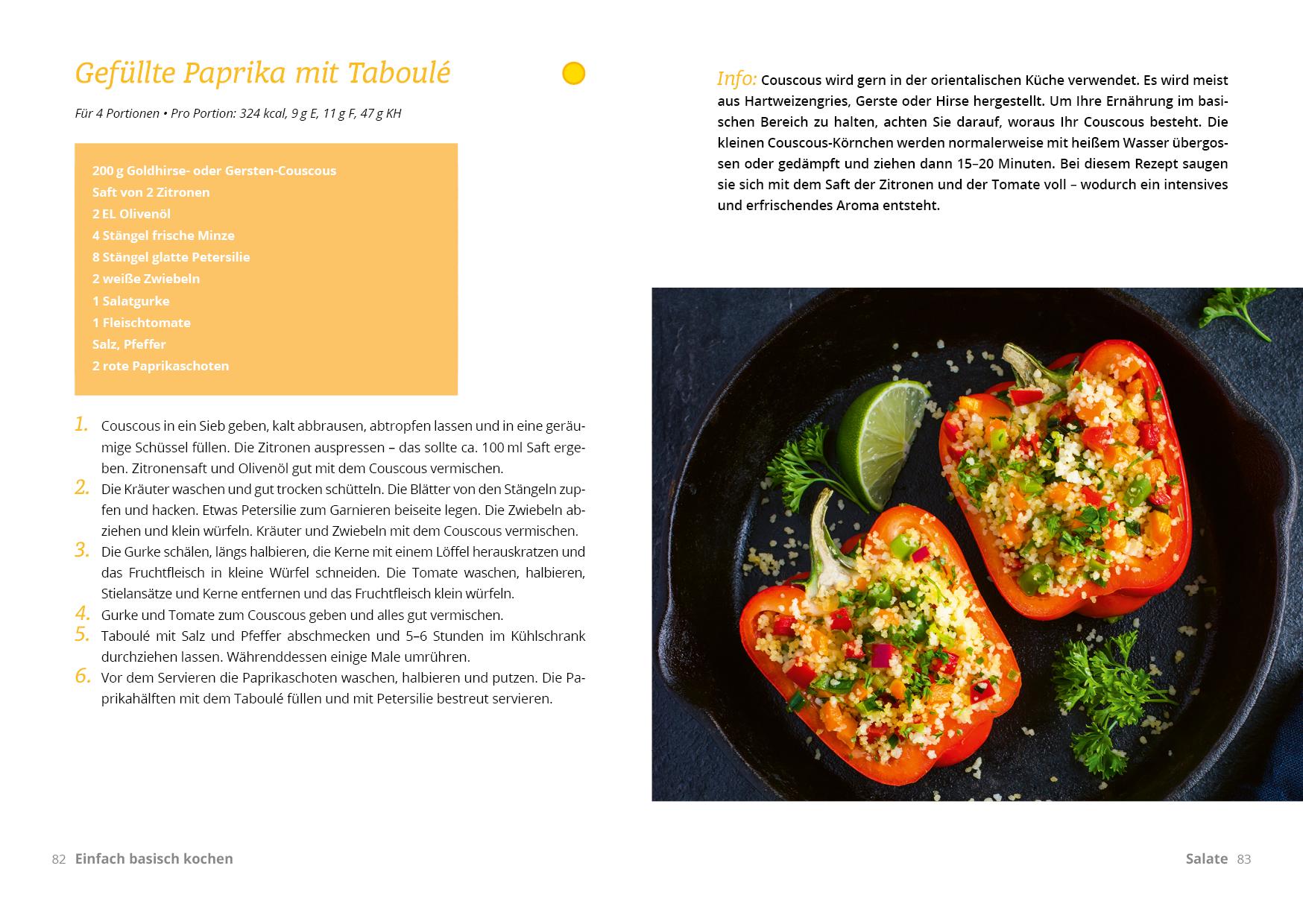 Beispielinhalt (Bild) Einfach basisch kochen