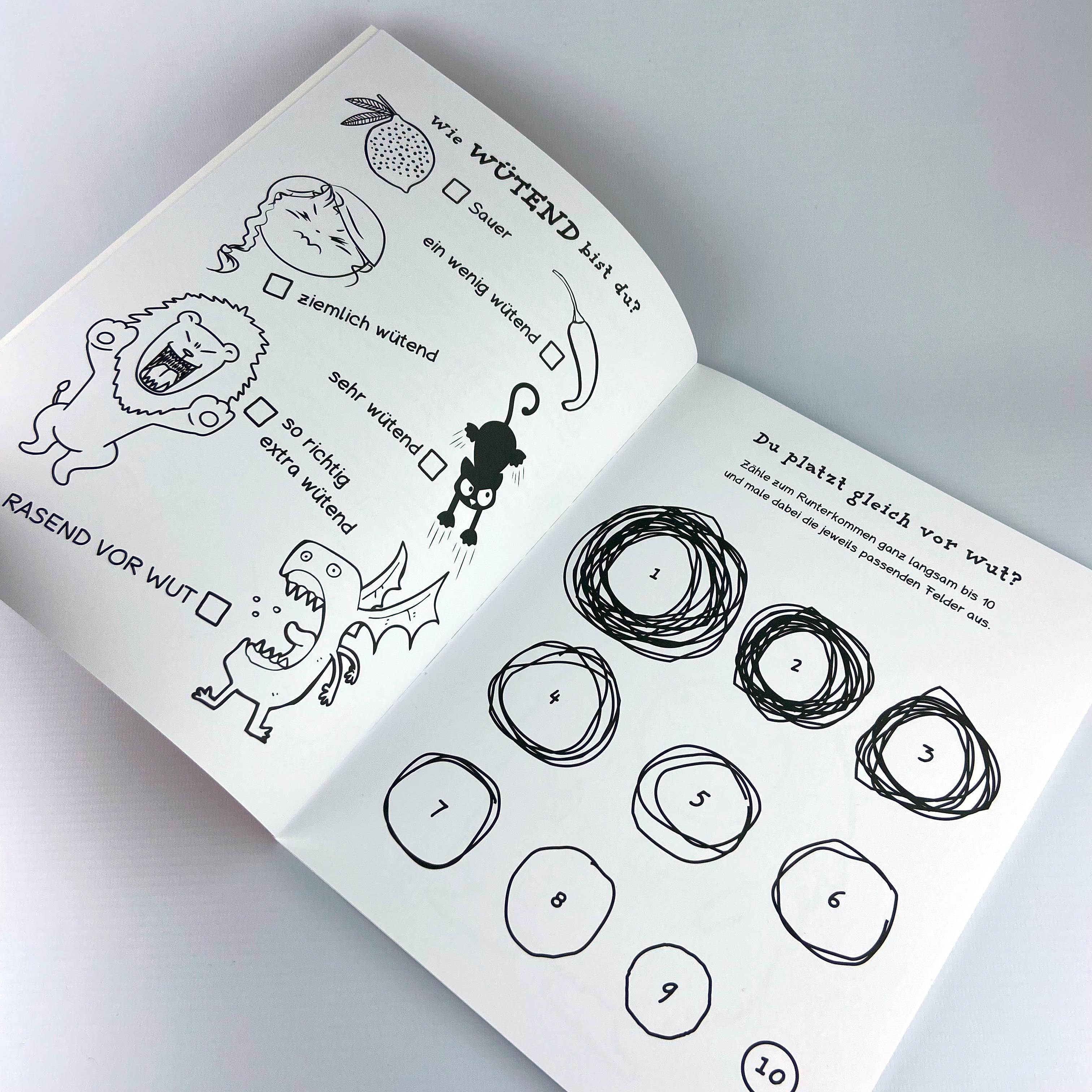 Beispielinhalt (Bild) Dein Wut-weg-Buch