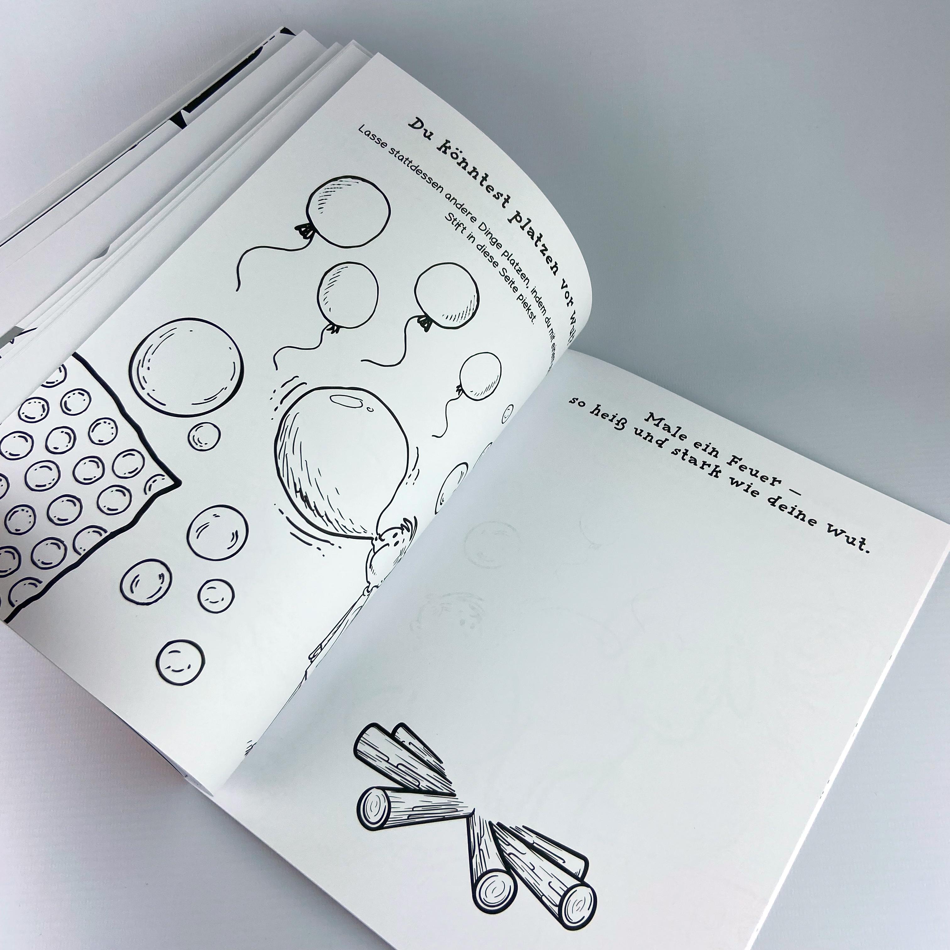 Beispielinhalt (Bild) Dein Wut-weg-Buch