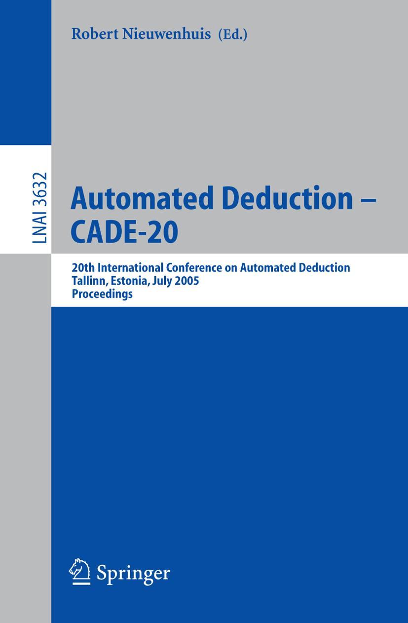 Vorderes Coverbild Automated Deduction - CADE-20