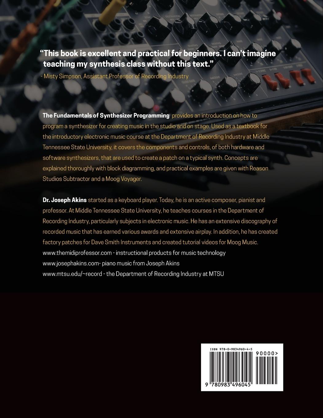 Rückseitencover The Fundamentals of Synthesizer Programming