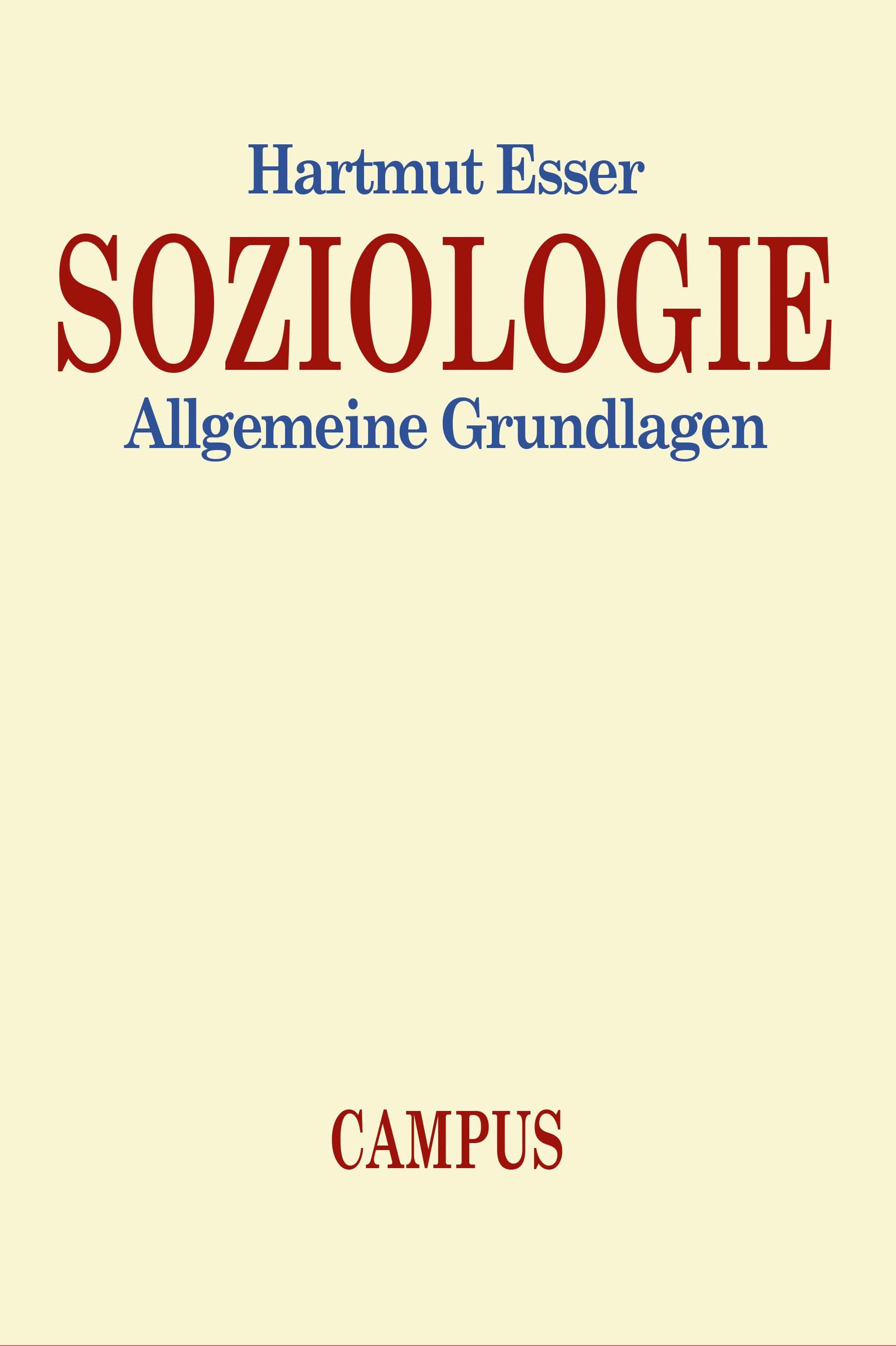 Vorderes Coverbild Soziologie