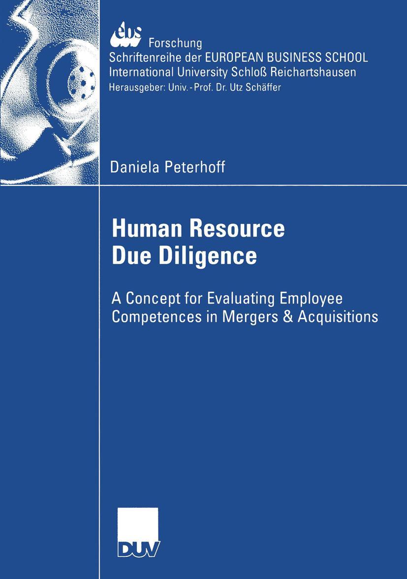 Vorderes Coverbild Human Resource Due Diligence