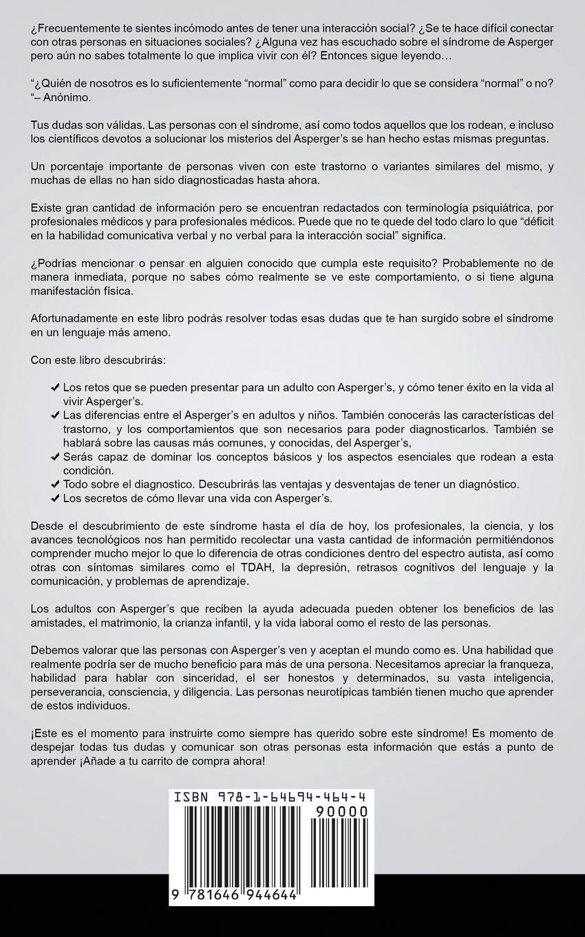 Rückseitencover Viviendo con Aspergers