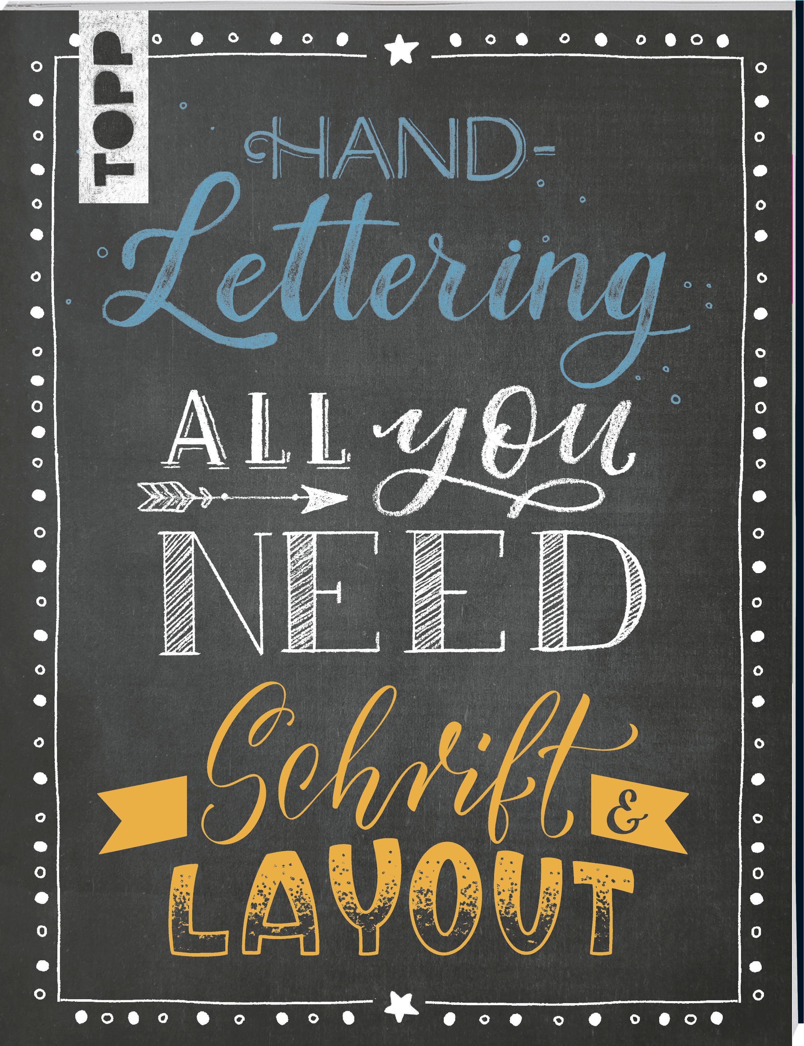 Vorderes Coverbild Handlettering All you need. Schrift & Layout