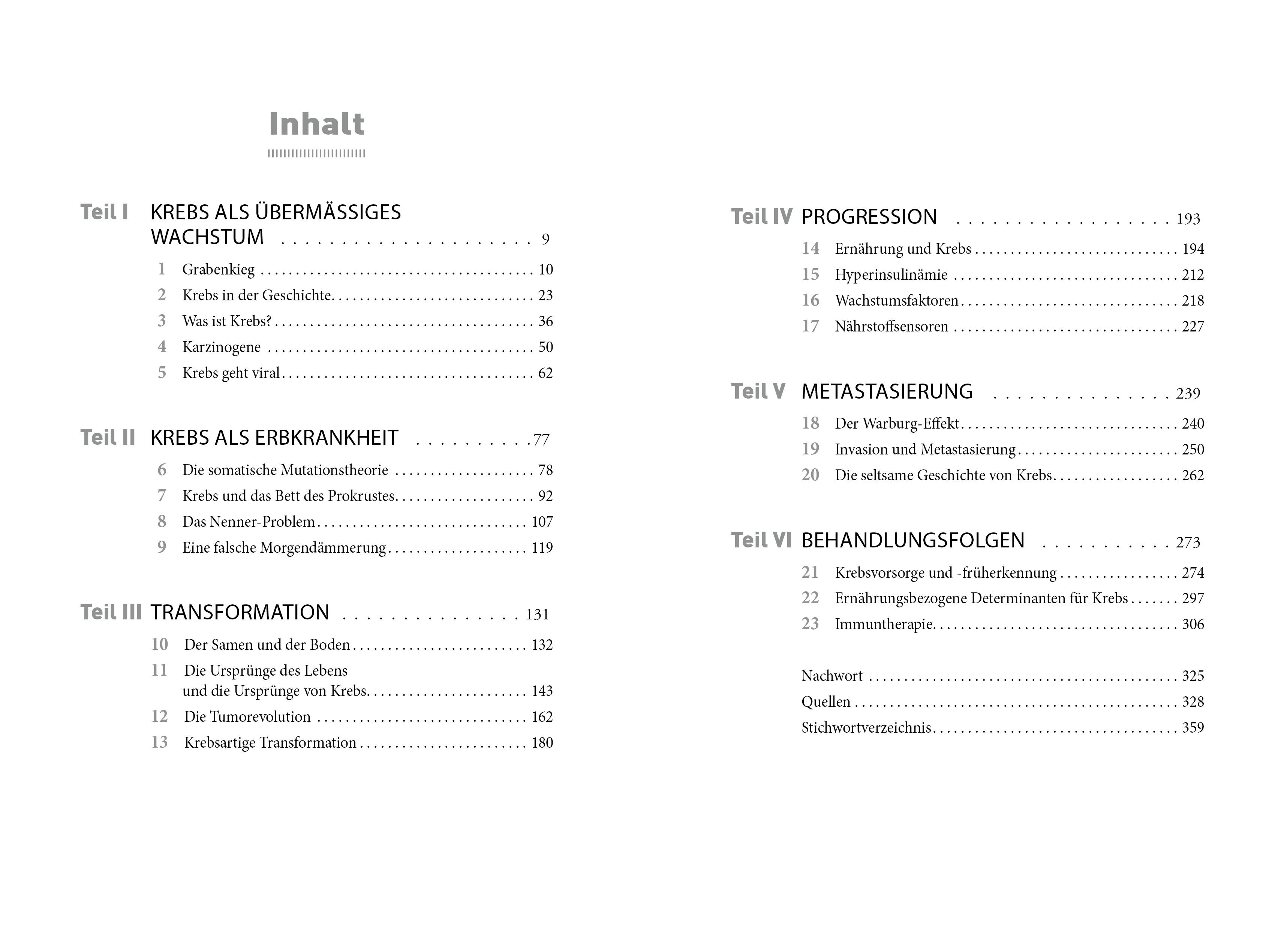 Beispielinhalt (Bild) Krebs - verstehen, bekämpfen, heilen