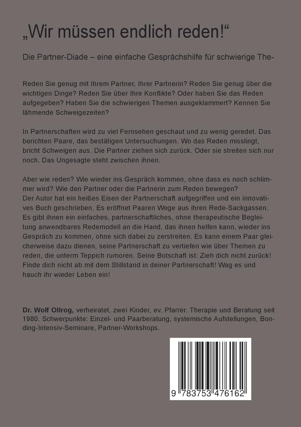 Rückseitencover "Wir müssen endlich reden!"