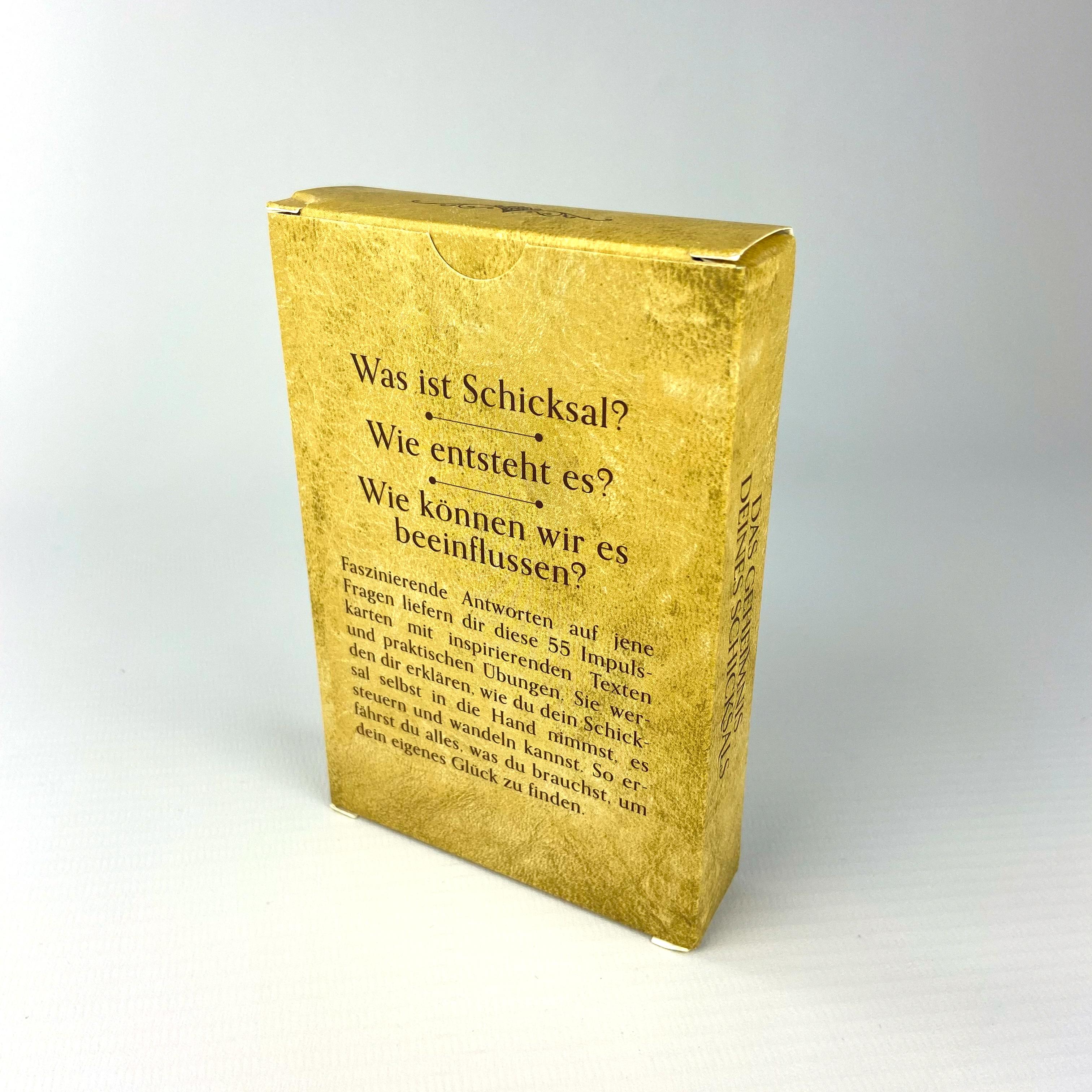 Beispielinhalt (Bild) Das Geheimnis deines Schicksals  55 Inspirationskarten mit Anleitung