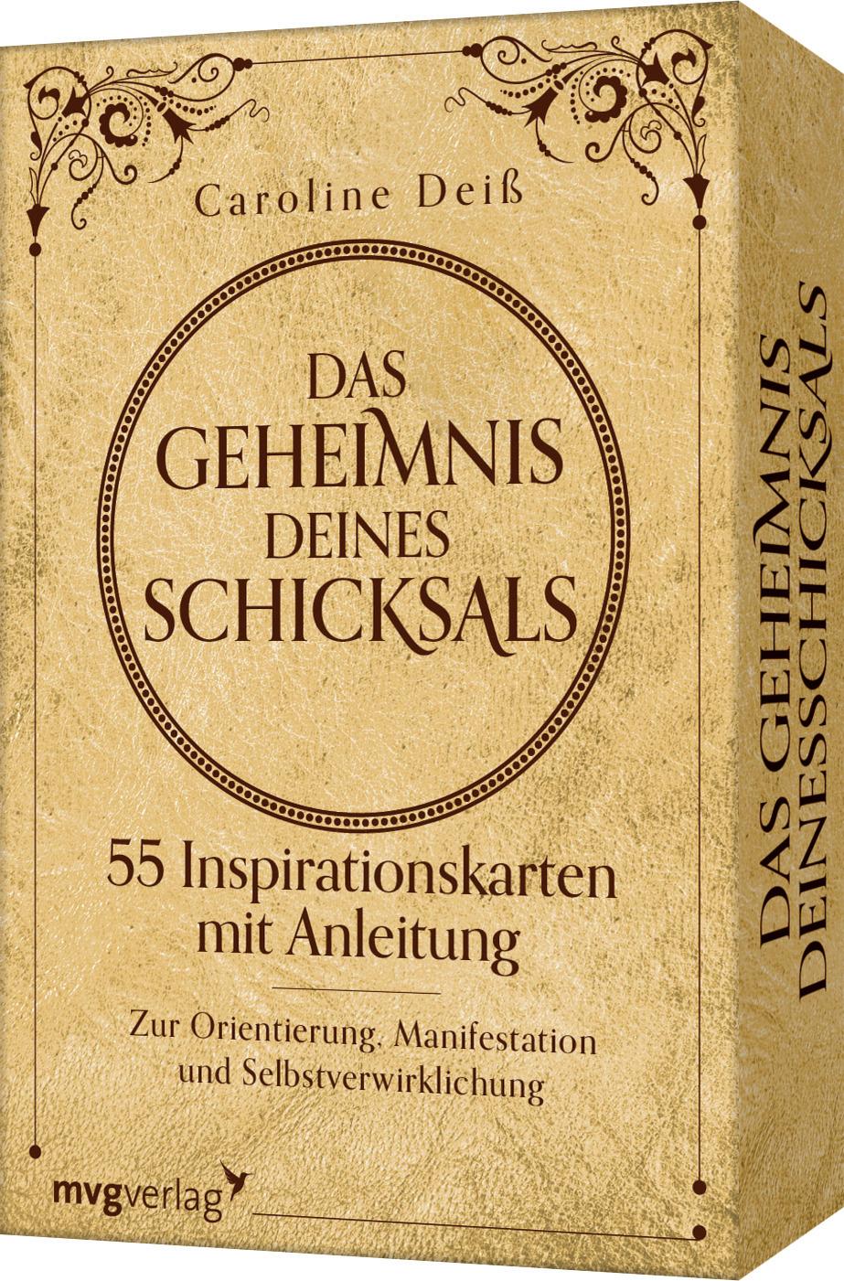 Vorderes Coverbild Das Geheimnis deines Schicksals  55 Inspirationskarten mit Anleitung