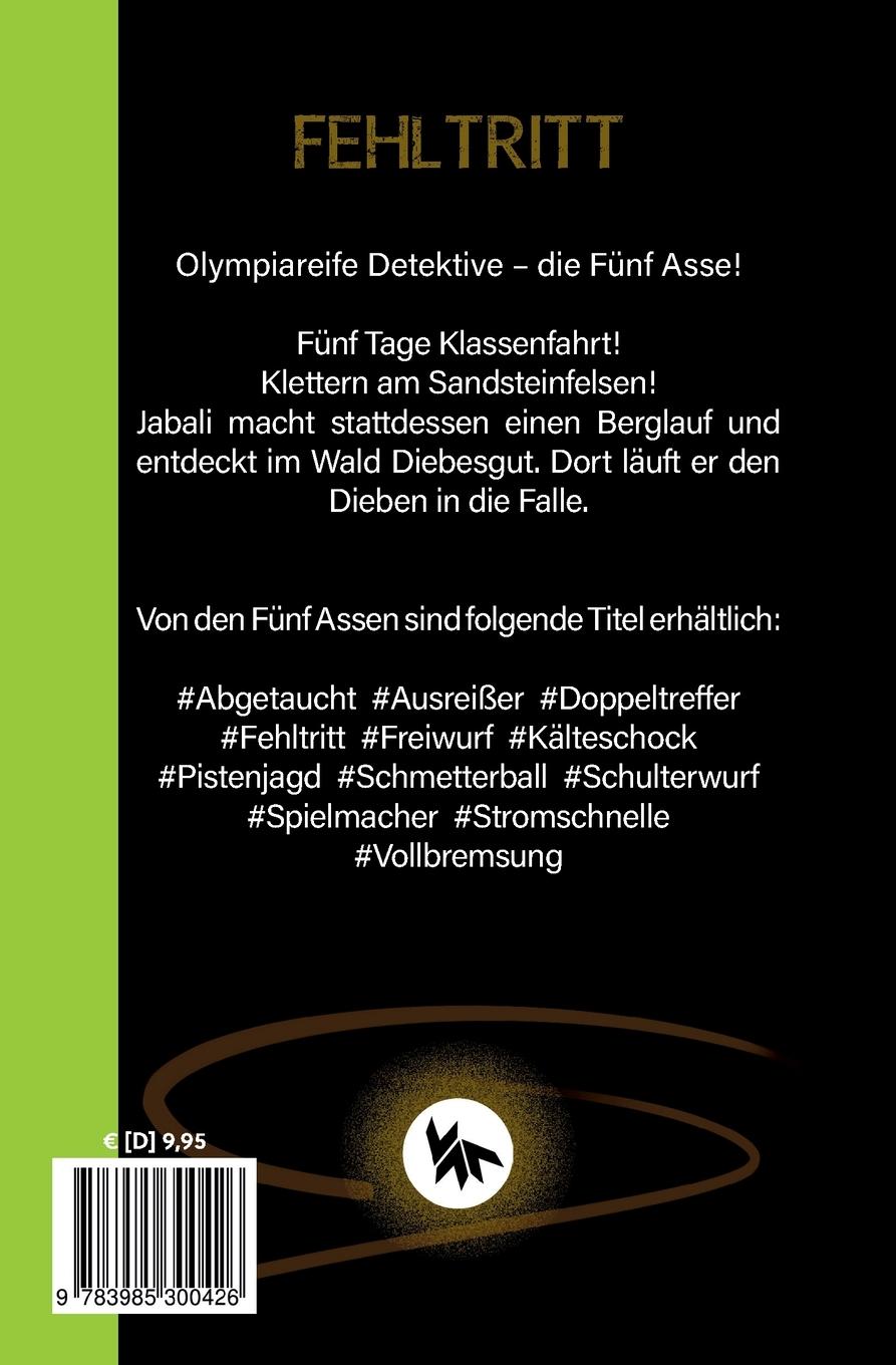 Rückseitencover Fehltritt - Sportkrimi