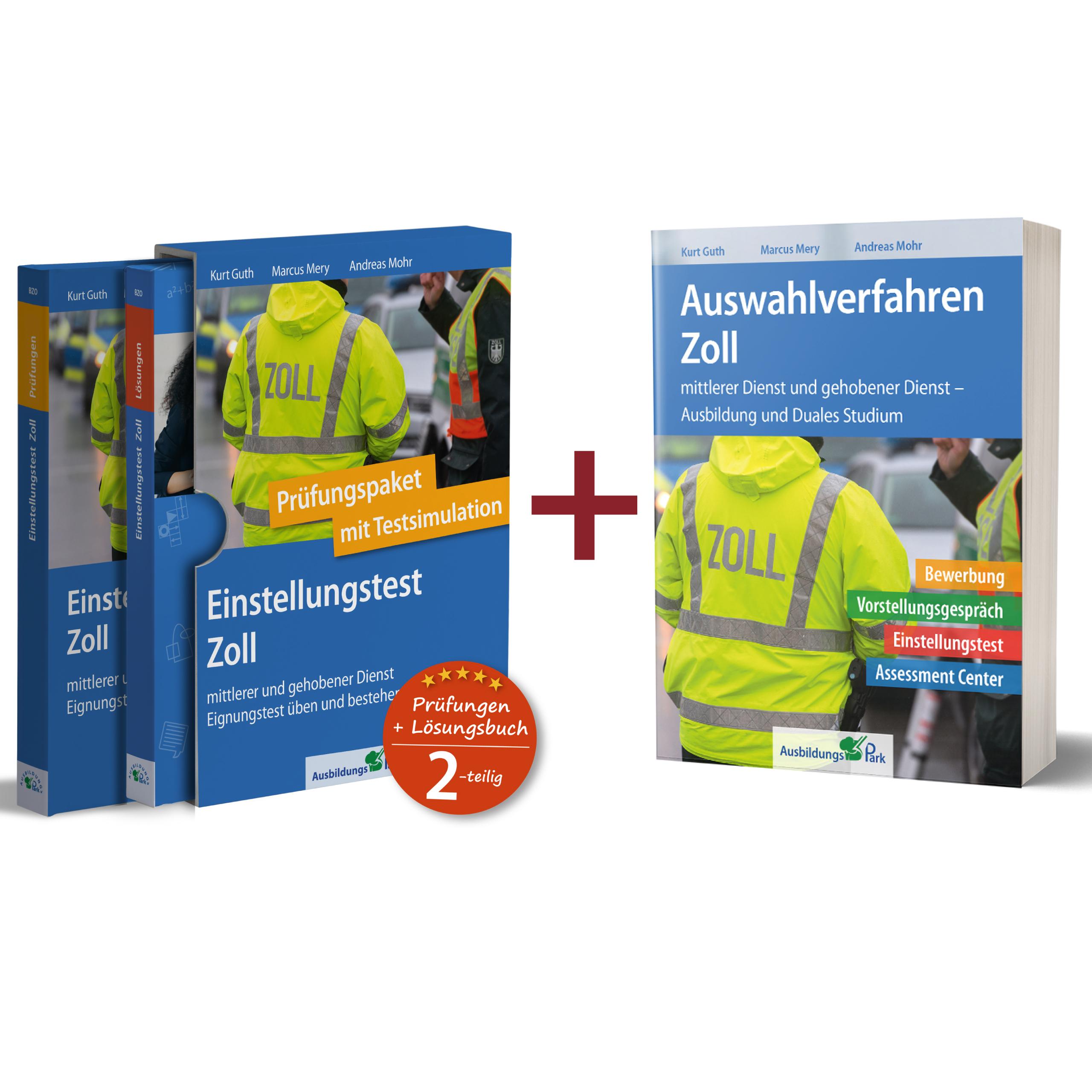 Vorderes Coverbild Paket - Einstellungstest + Auswahlverfahren Zoll