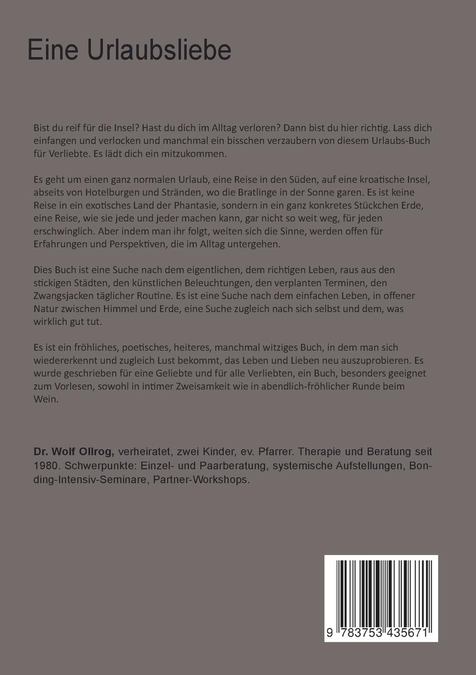 Rückseitencover Eine Urlaubsliebe