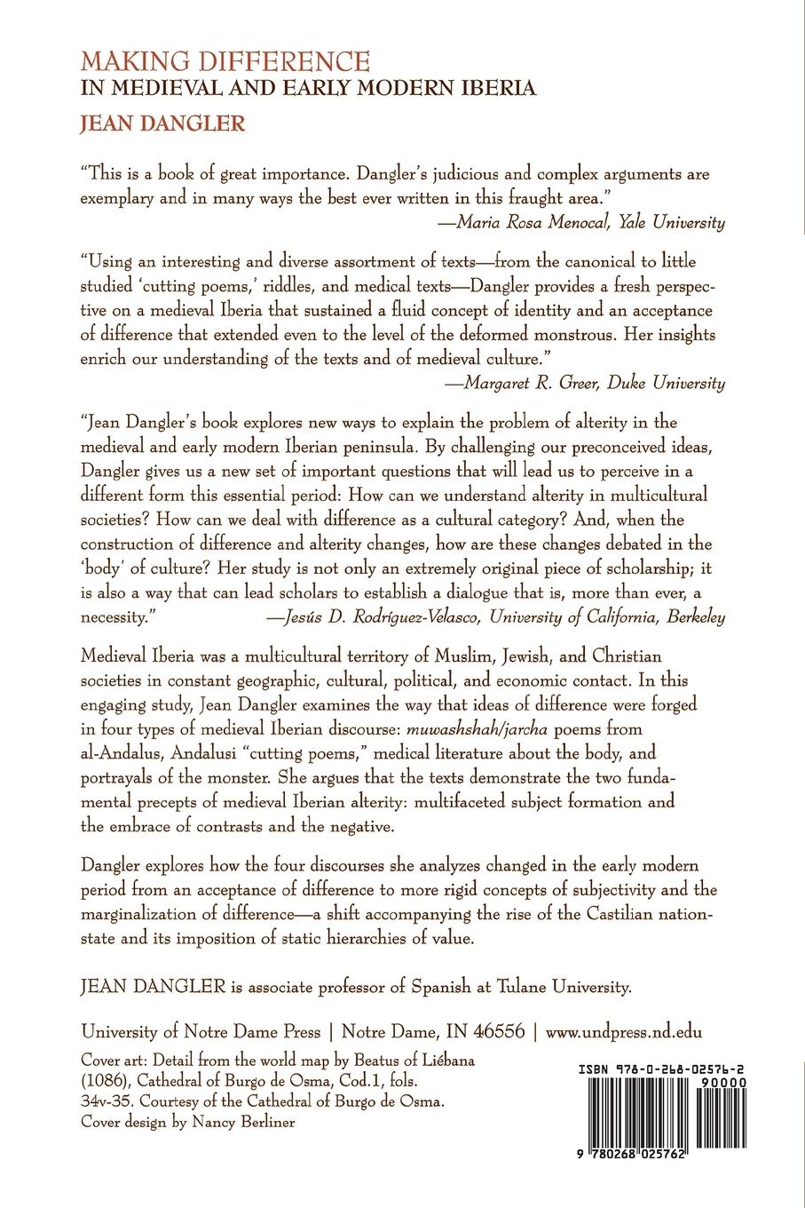 Rückseitencover Making Difference in Medieval and Early Modern Iberia