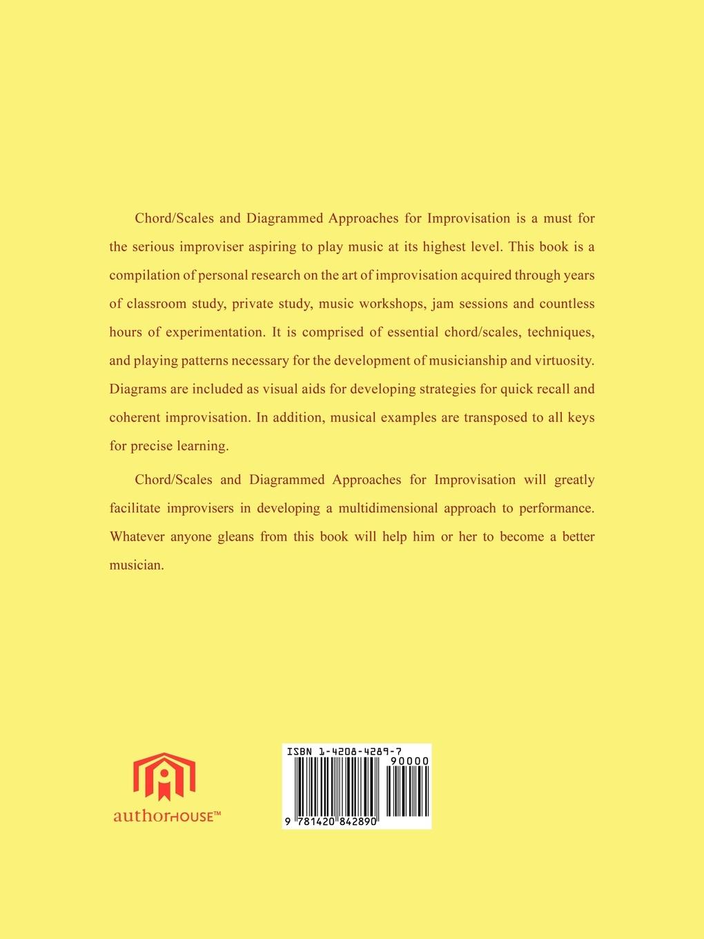 Rückseitencover Chord/Scales and Diagrammed Approaches for Improvisation