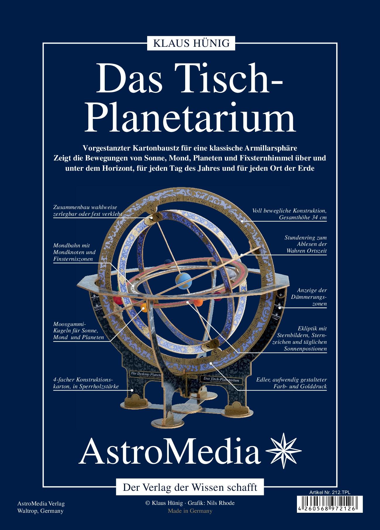 Vorderes Coverbild Das Tisch-Planetarium