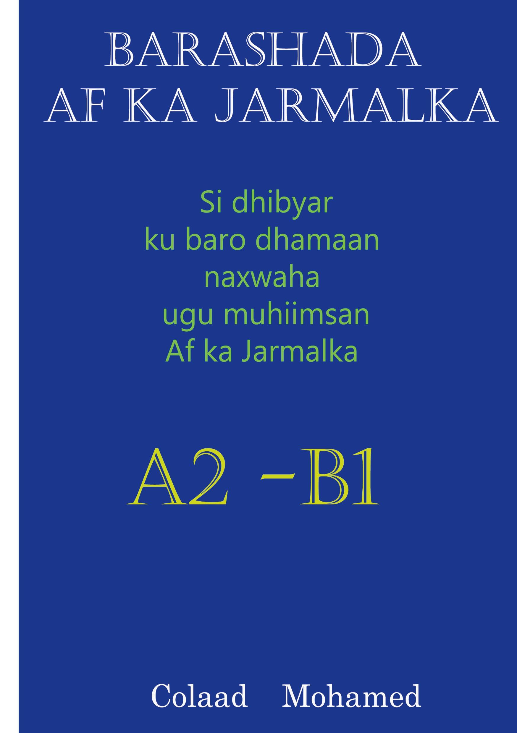 Vorderes Coverbild BARASHADA AF KA JARMALKA A2 - B2