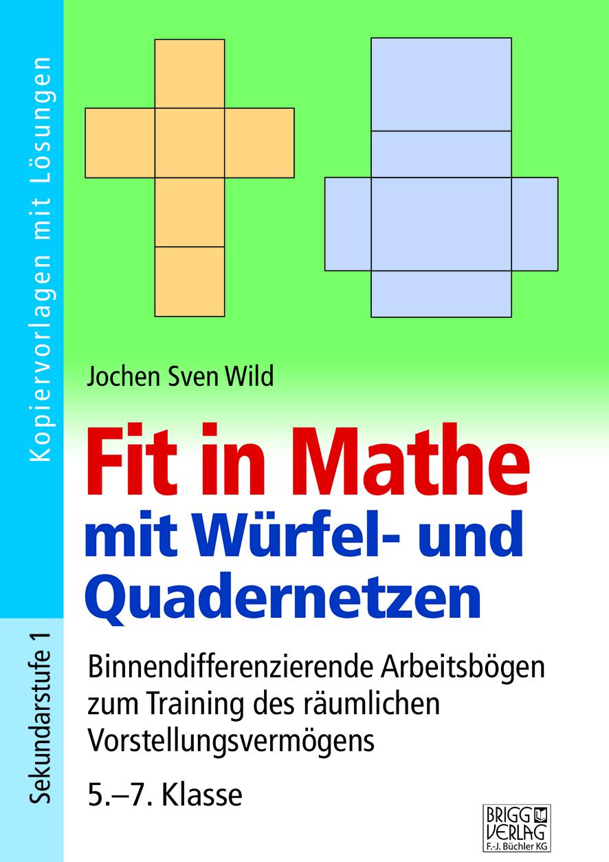 Vorderes Coverbild Fit in Mathe mit Würfel- und Quadernetzen