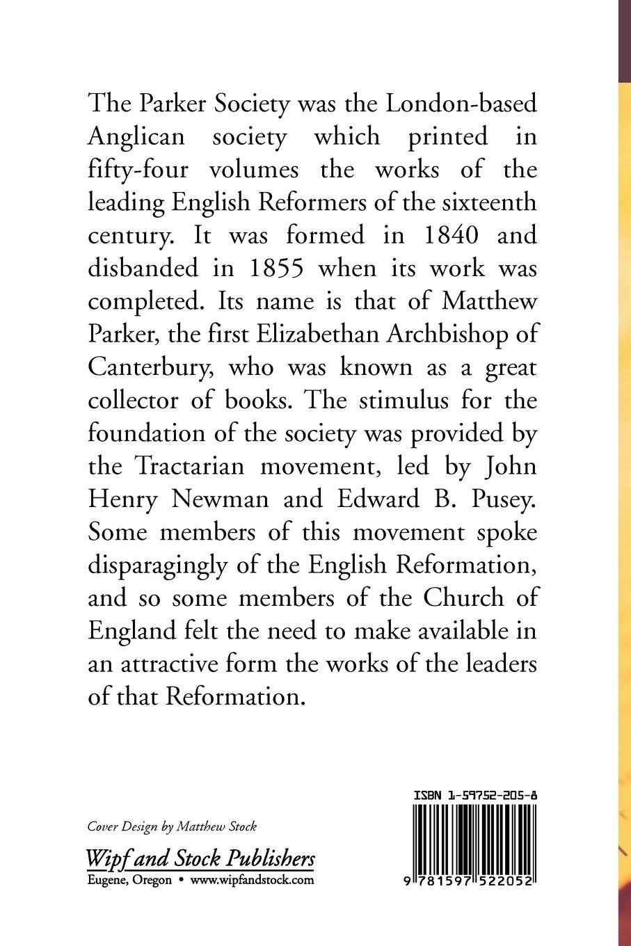 Rückseitencover Correspondence of Matthew Parker, Archbishop of Canterbury