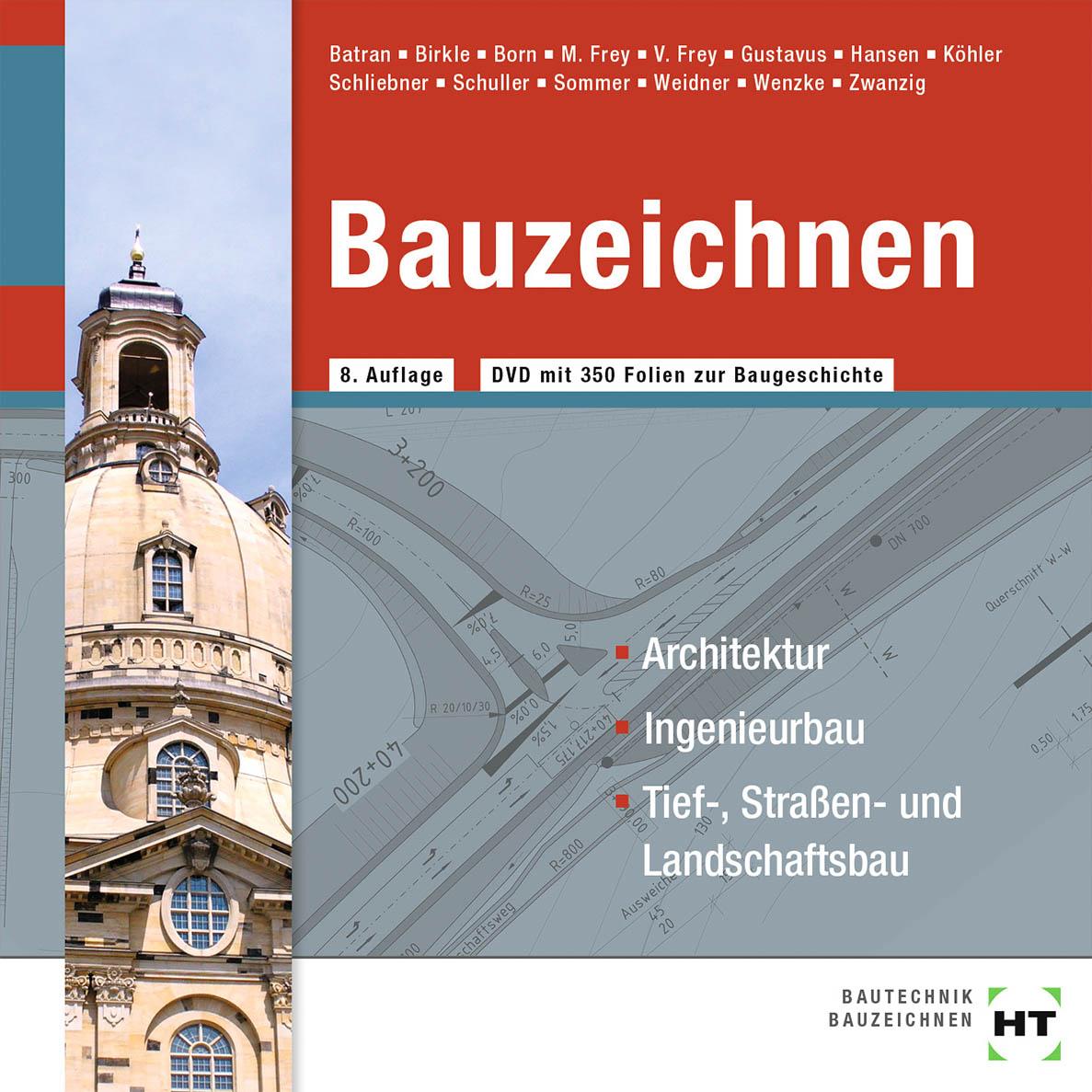 Vorderes Coverbild Bauzeichnen