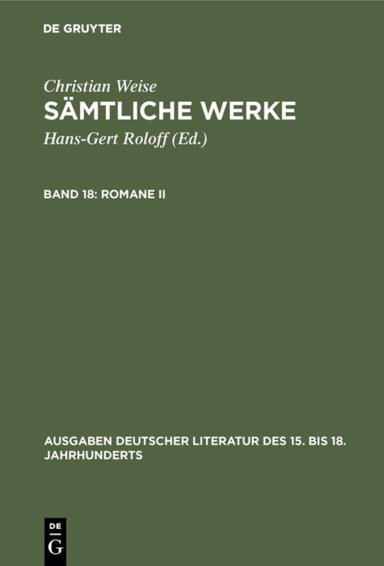 Vorderes Coverbild Romane II