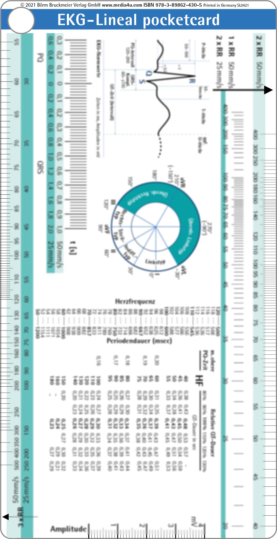Vorderes Coverbild EKG-Lineal pocketcard