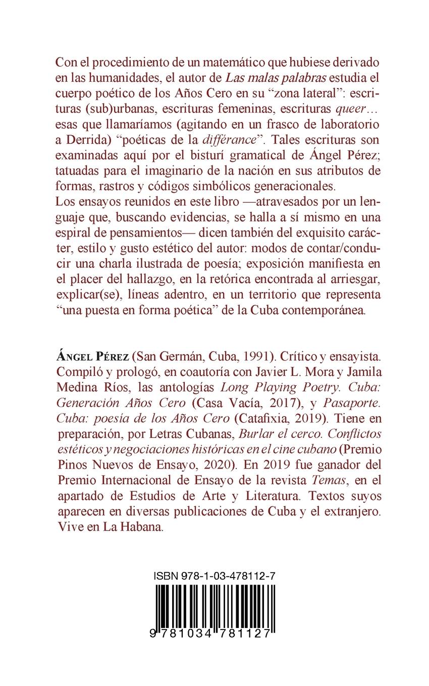 Rückseitencover Las malas palabras