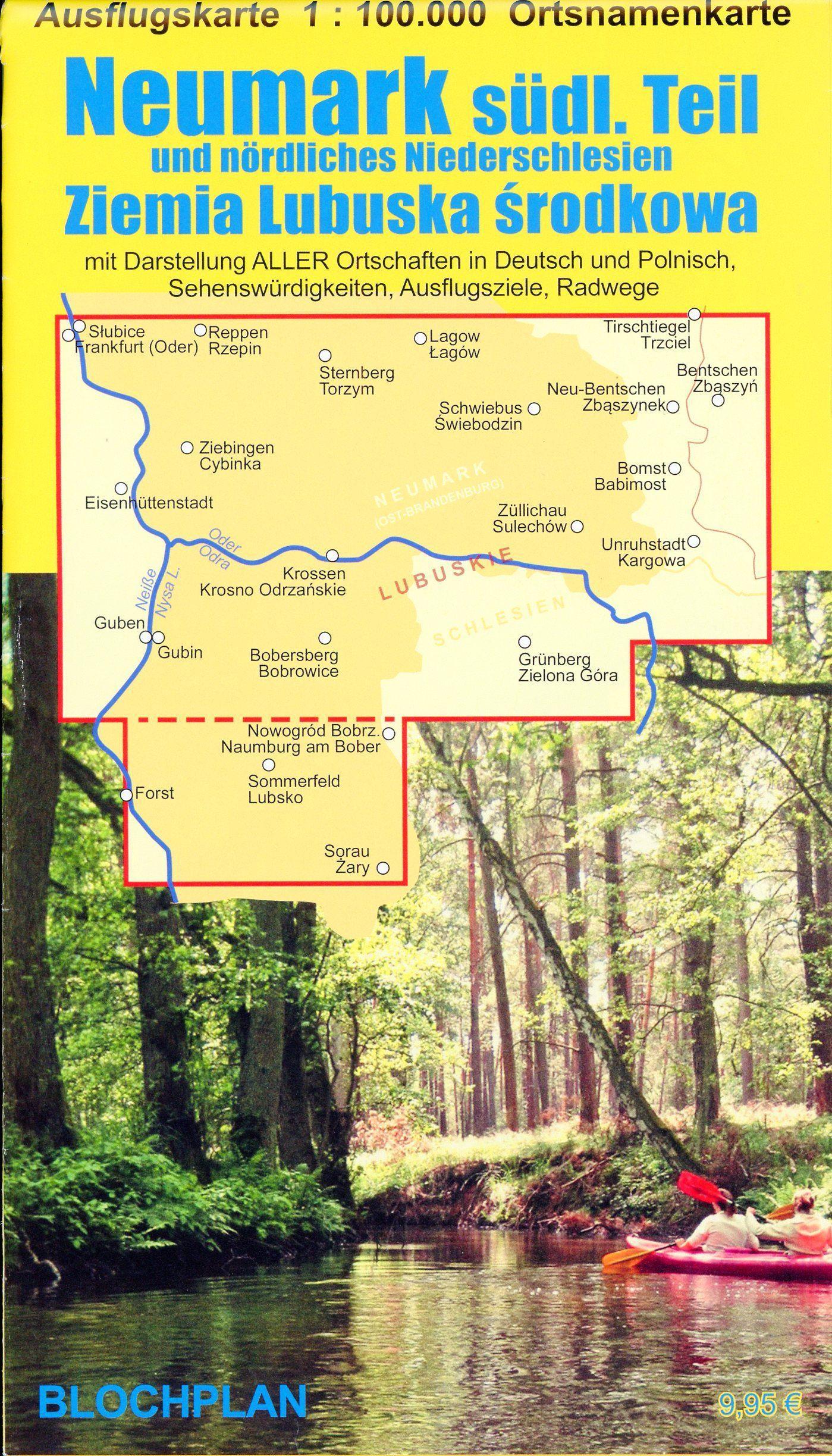 Vorderes Coverbild Landkarte Neumark - südlicher Teil 1:100 000