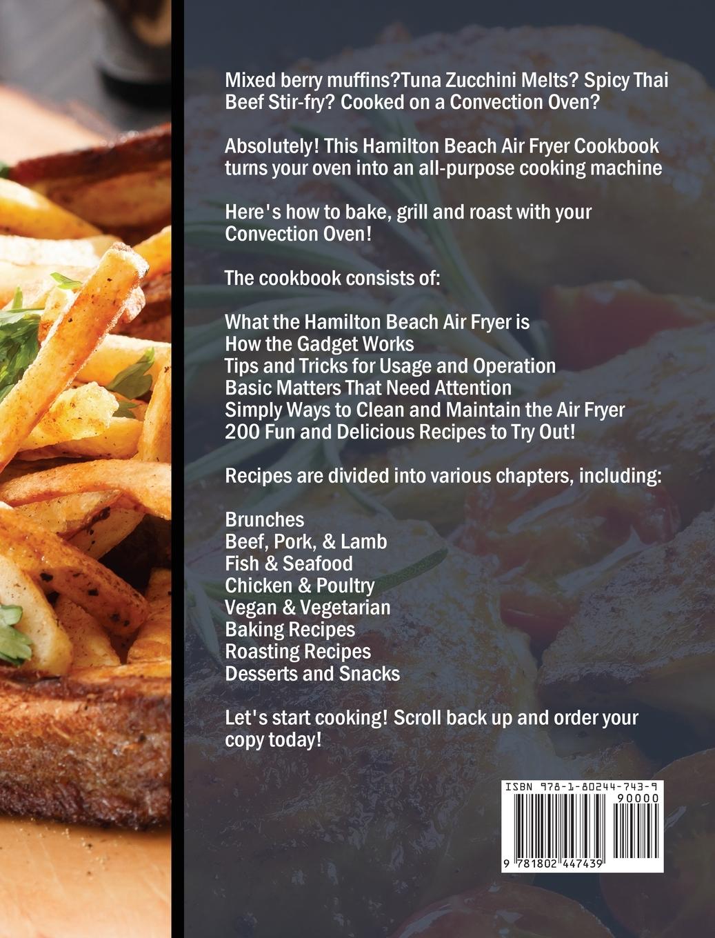 Rückseitencover The Newest Hamilton Beach Air Fryer Cookbook