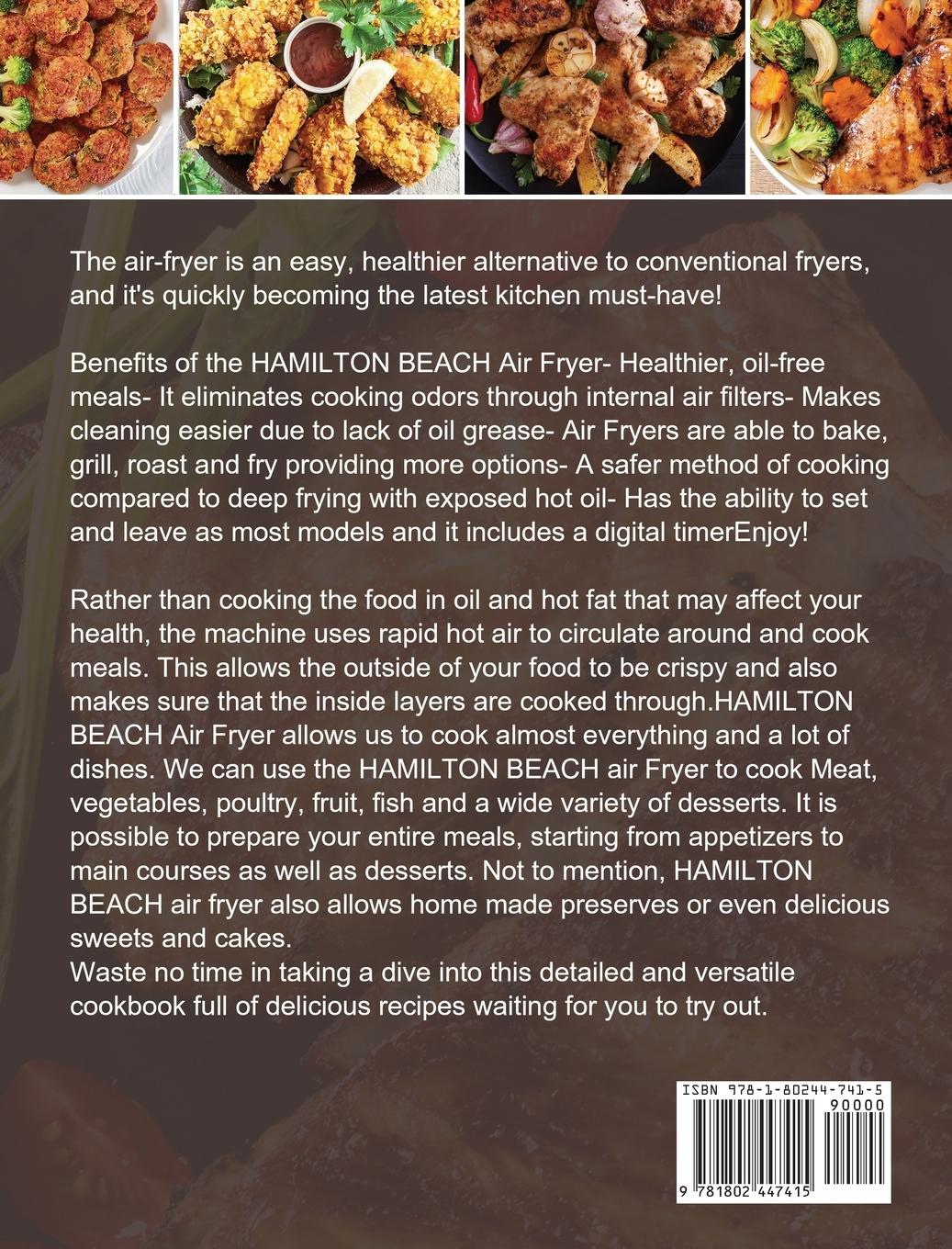 Rückseitencover The Hamilton Beach Air Fryer Cookbook For Beginners