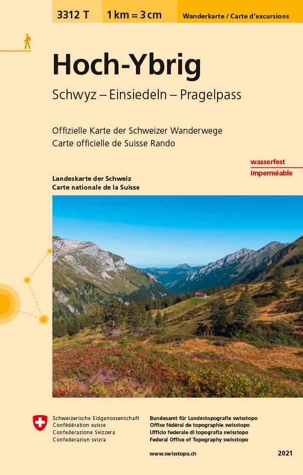 Vorderes Coverbild Swisstopo 1 : 33 333 Hoch-Ybrig