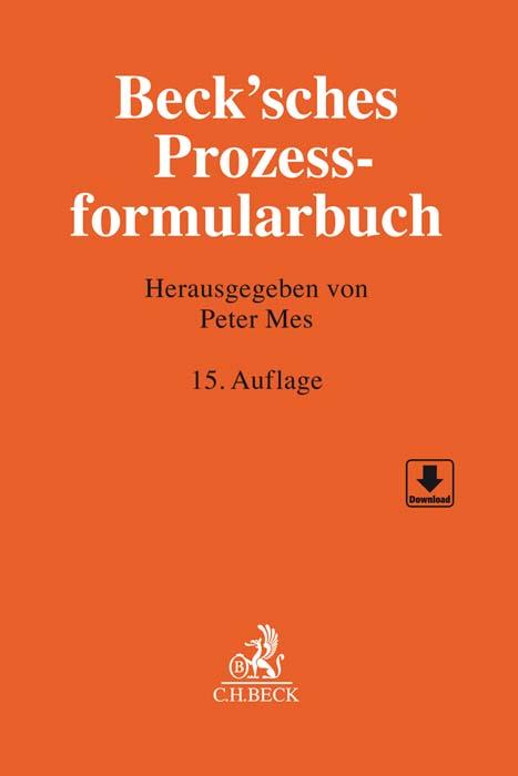 Vorderes Coverbild Beck'sches Prozessformularbuch