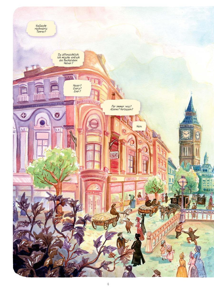 Beispielinhalt (Bild) Enola Holmes (Comic). Band 3