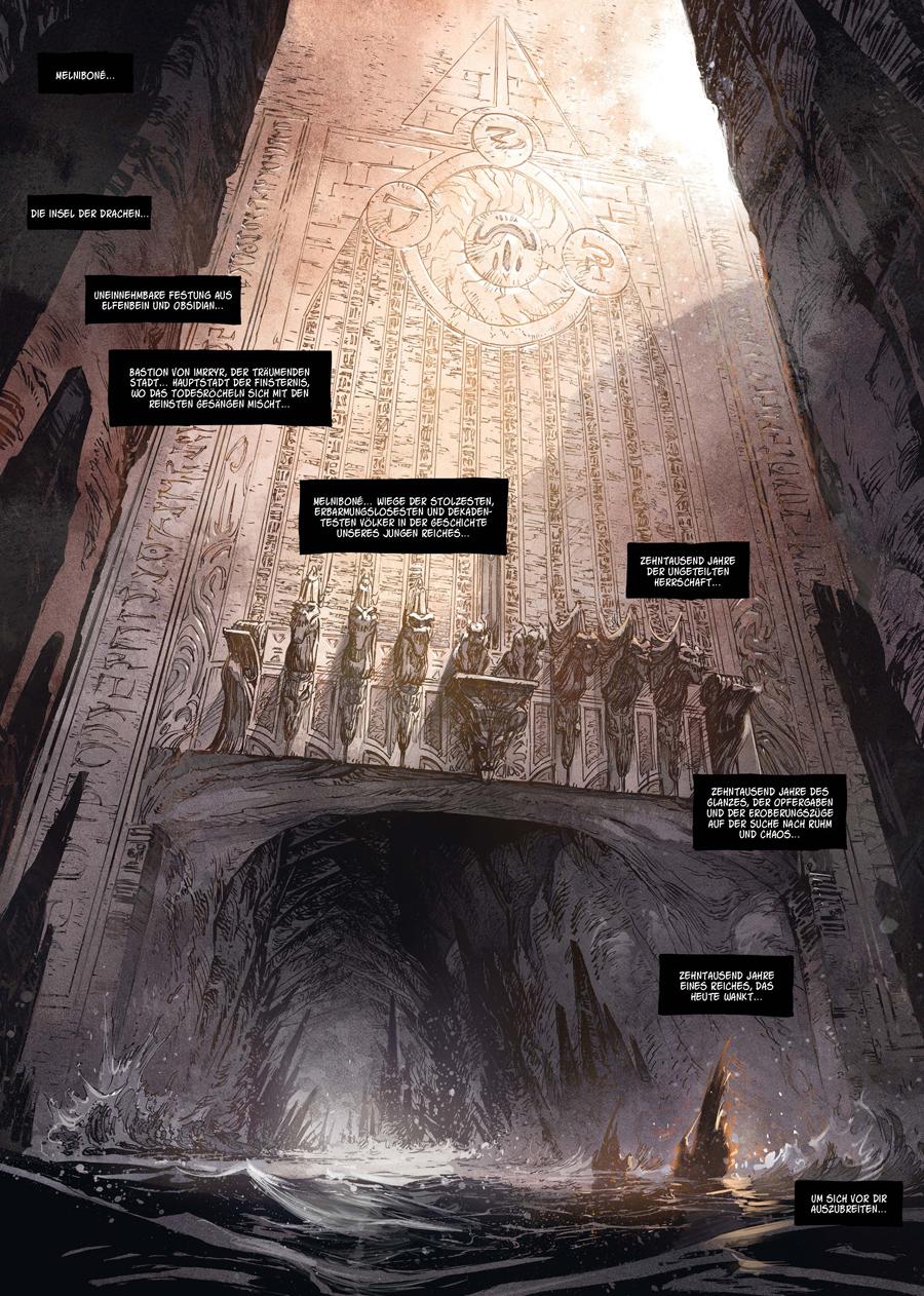 Beispielinhalt (Bild) Elric Gesamtausgabe (Bd. 1-4)