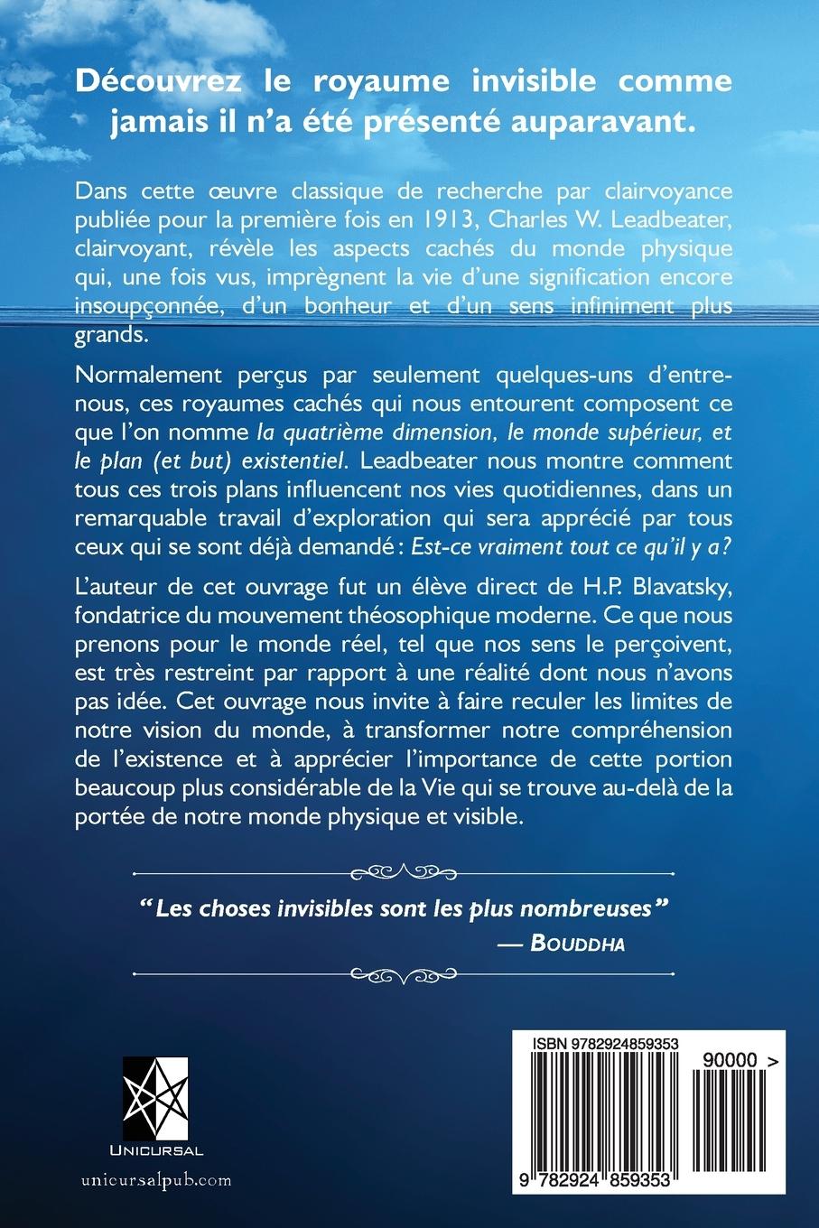 Rückseitencover Le côté caché des Choses: Tome I