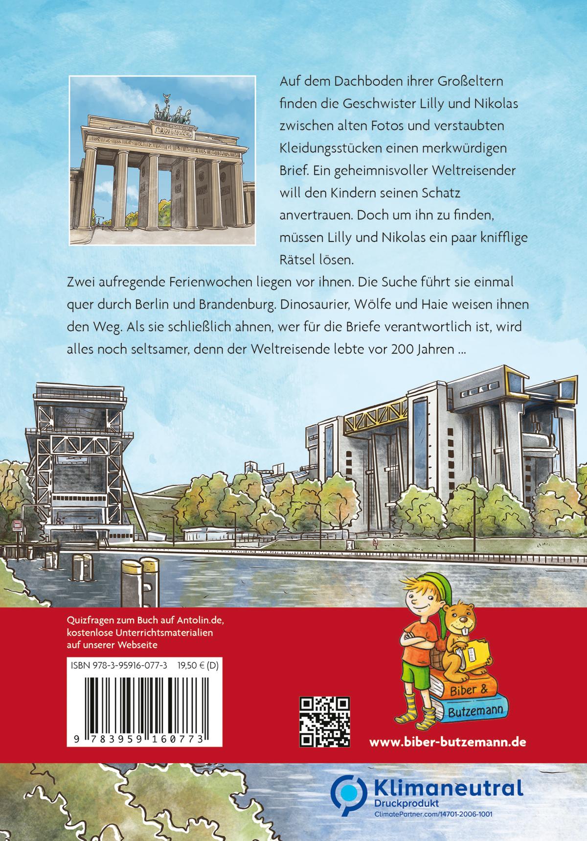 Rückseitencover Schatzsuche in Berlin und Brandenburg