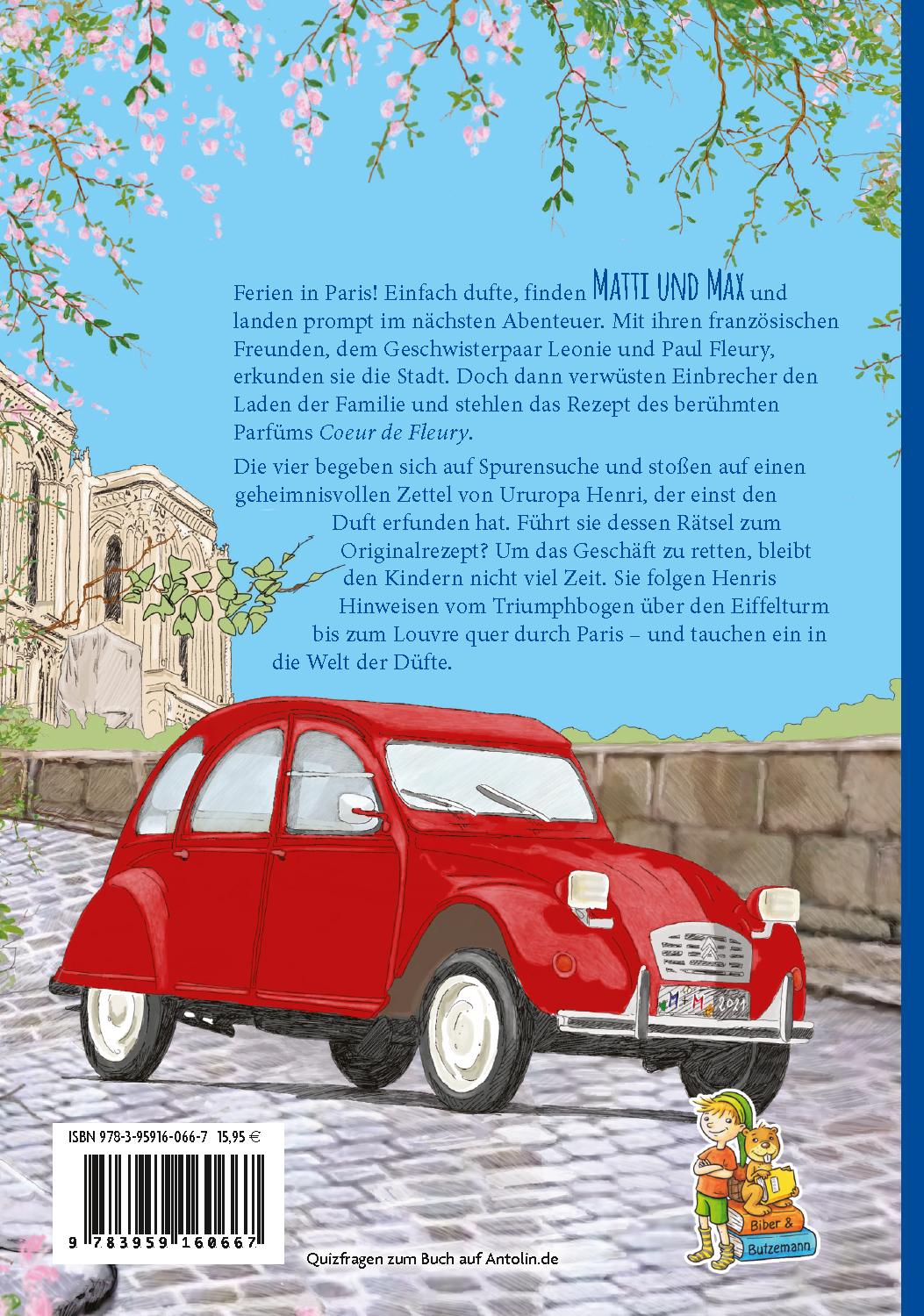 Rückseitencover Matti und Max: Abenteuer in Paris