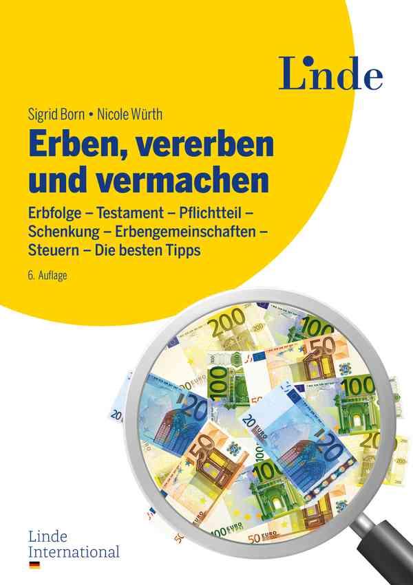 Vorderes Coverbild Erben, vererben und vermachen