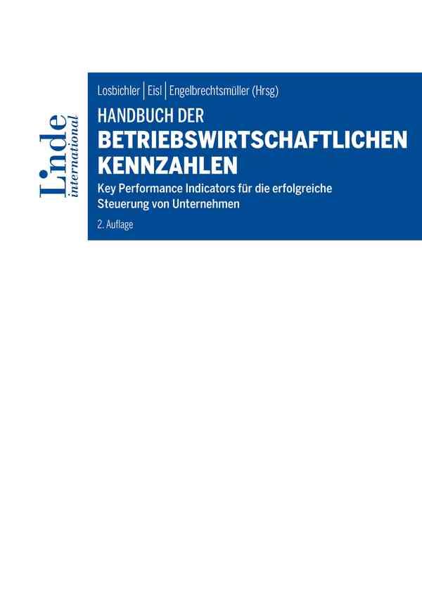 Vorderes Coverbild Handbuch der betriebswirtschaftlichen Kennzahlen