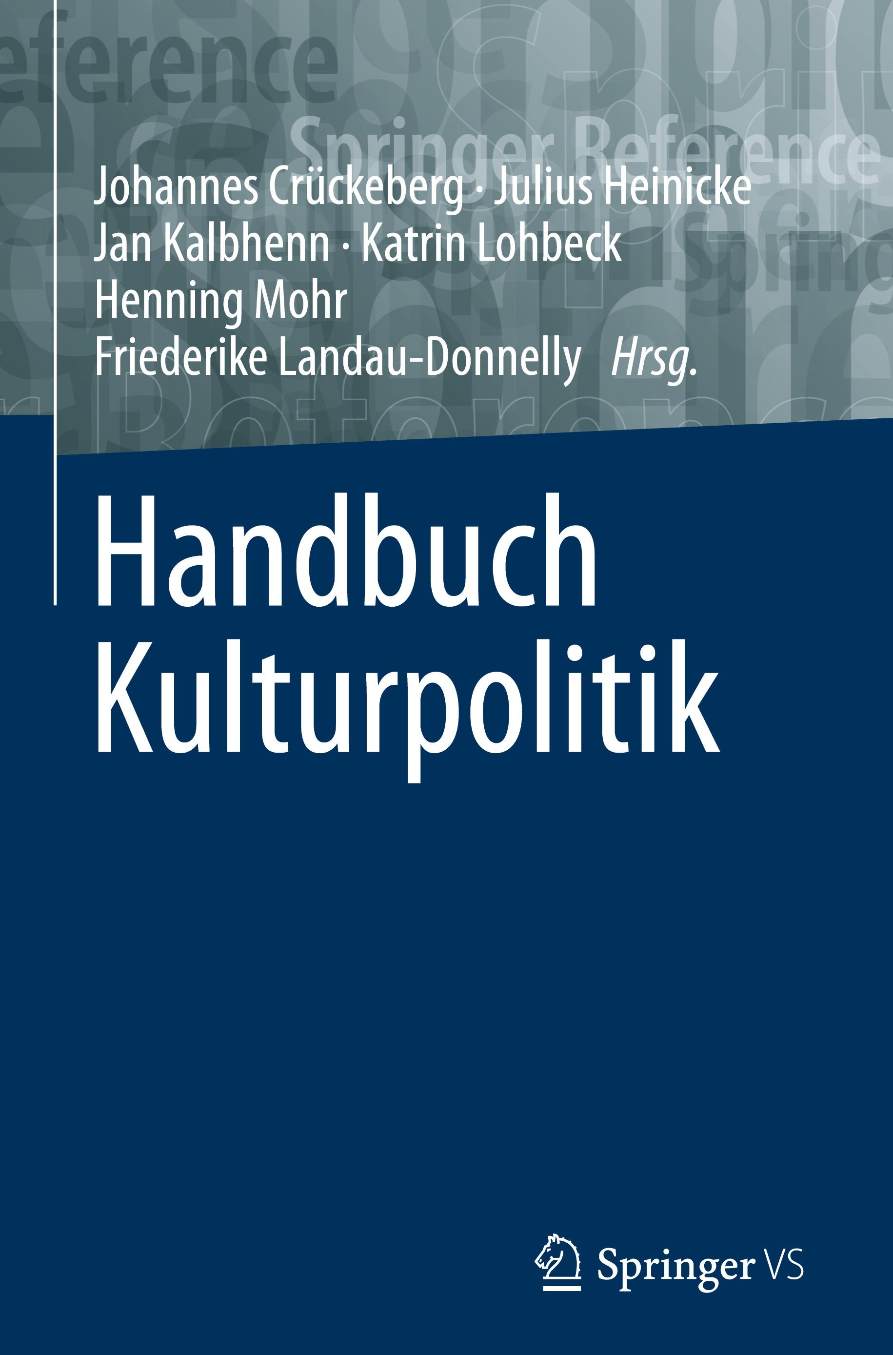 Vorderes Coverbild Handbuch Kulturpolitik
