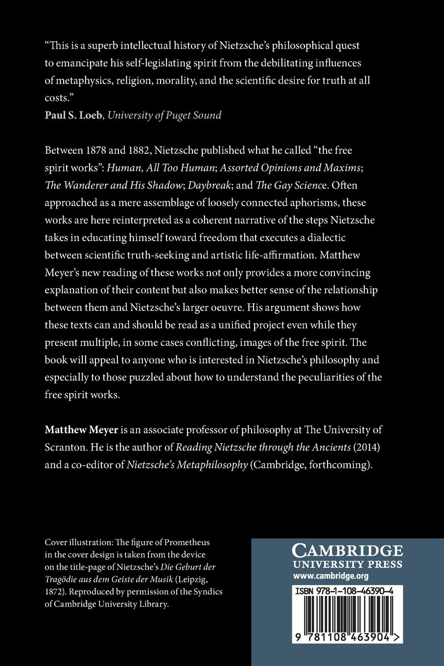 Rückseitencover Nietzsche's Free Spirit Works