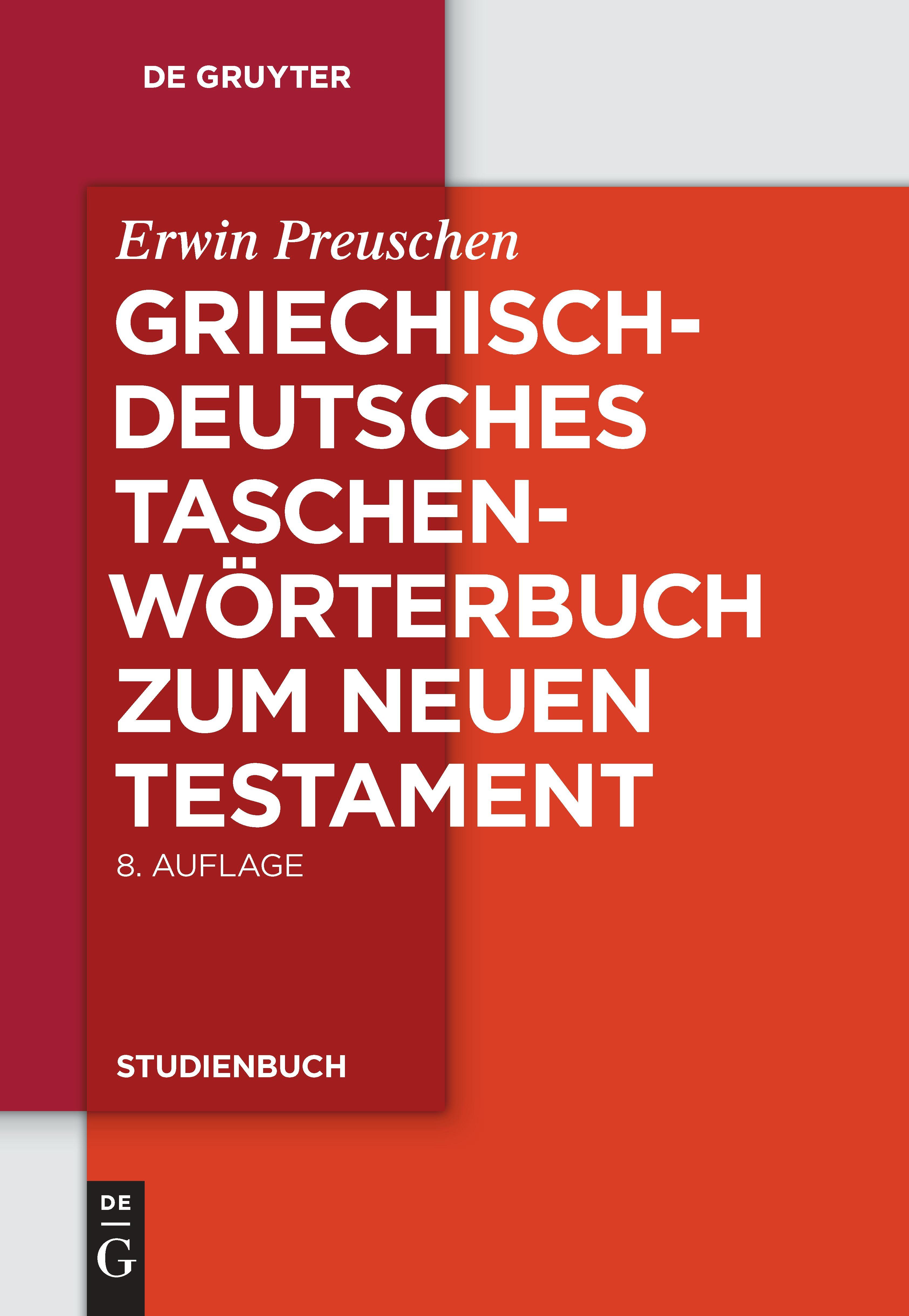 Vorderes Coverbild Griechisch - deutsches Taschenwörterbuch zum Neuen Testament