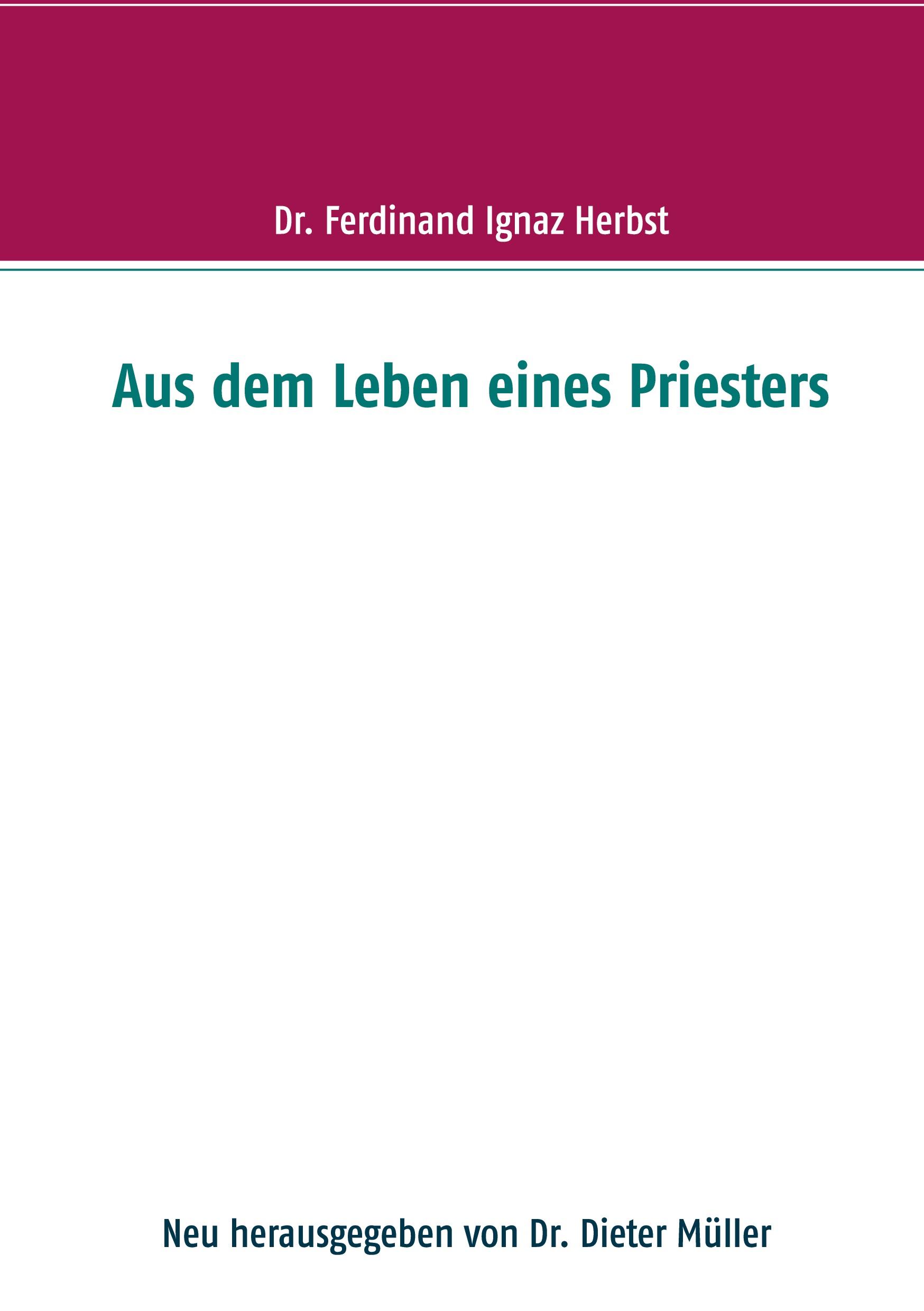 Vorderes Coverbild Aus dem Leben eines Priesters