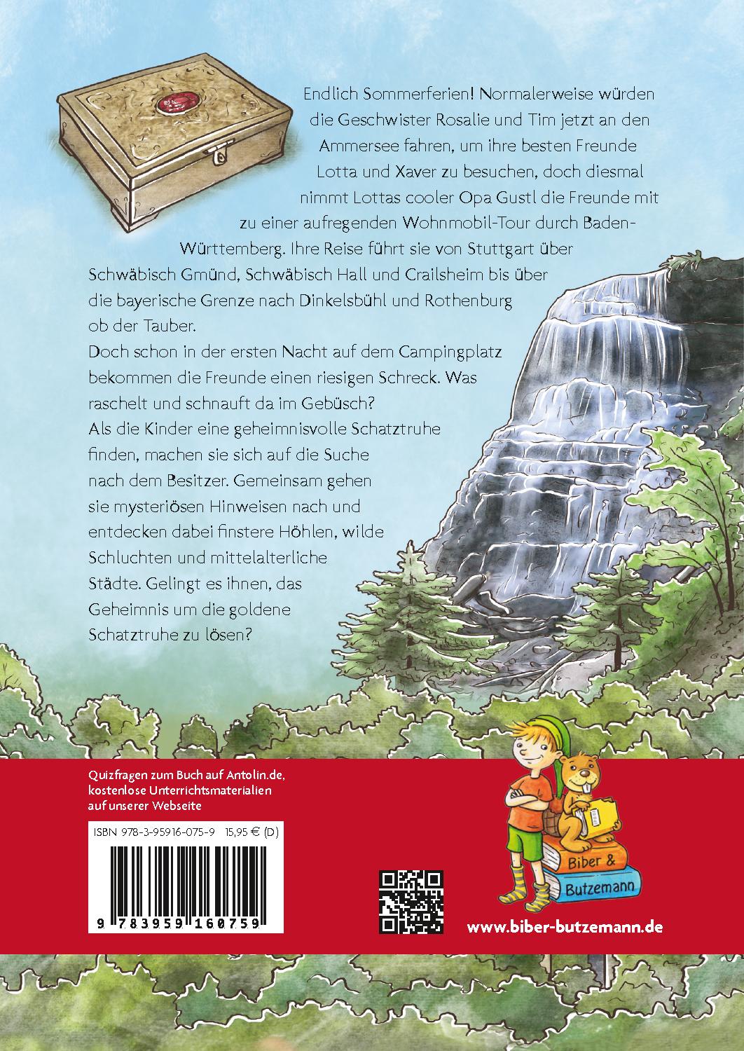 Rückseitencover Das Geheimnis der goldenen Schatztruhe