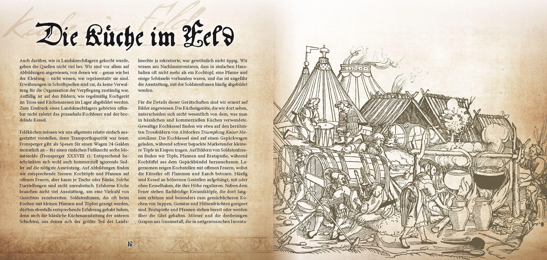 Beispielinhalt (Bild) Landsknecht-Kochbuch