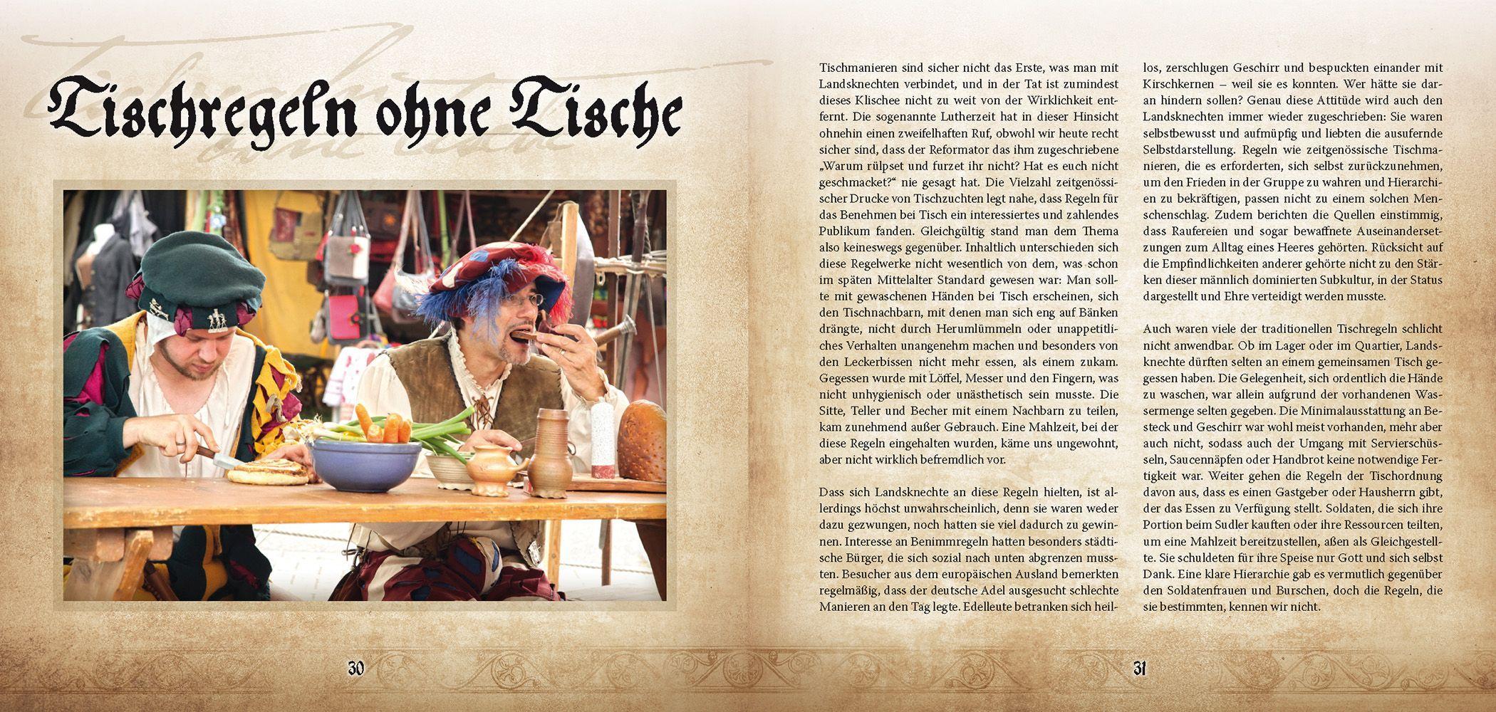 Beispielinhalt (Bild) Landsknecht-Kochbuch