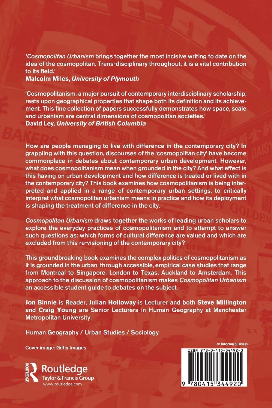 Rückseitencover Cosmopolitan Urbanism