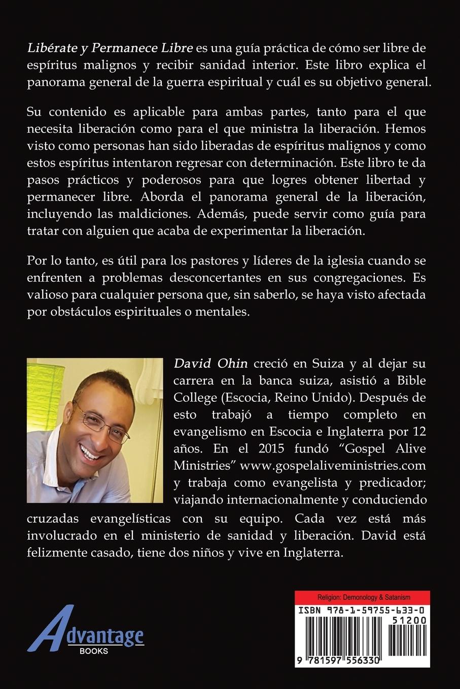 Rückseitencover Libérate y Permanece Libre