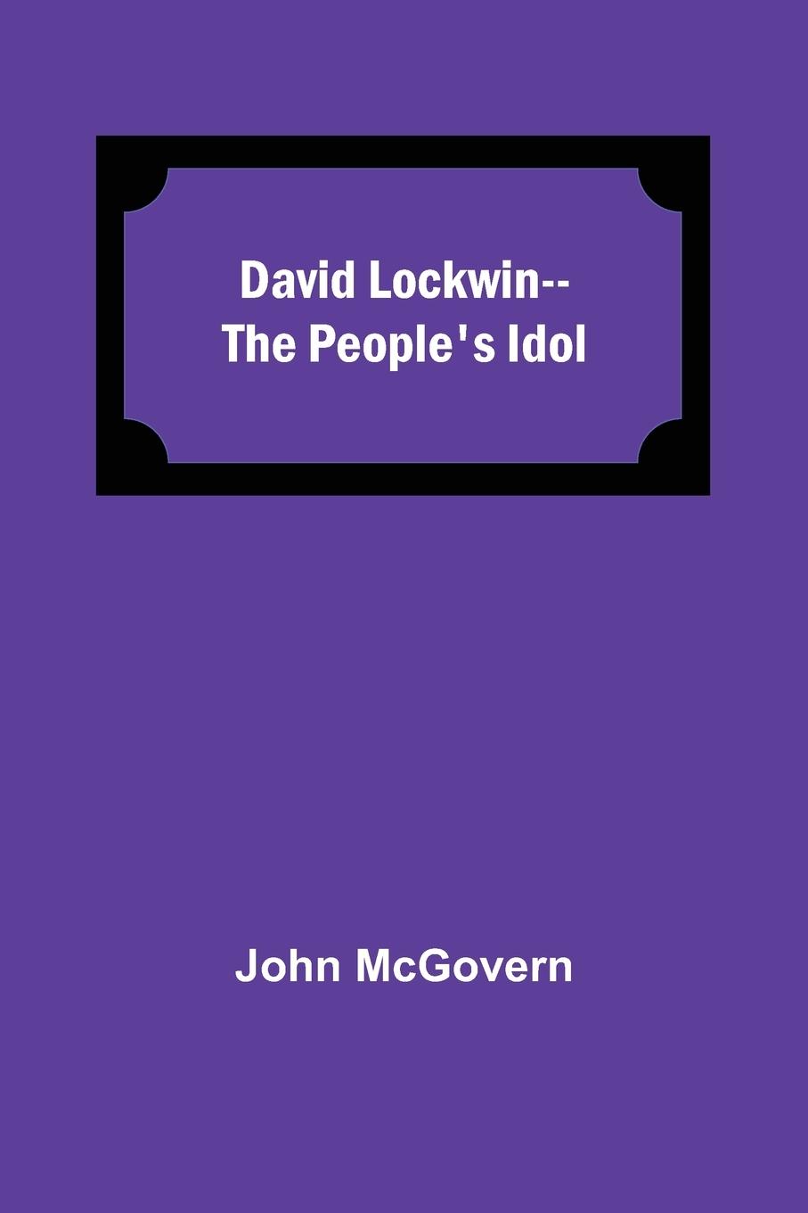 Vorderes Coverbild David Lockwin--The People'S Idol