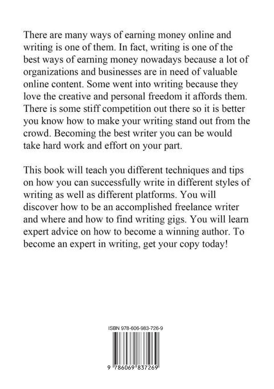 Rückseitencover Make a Living with Your Writing